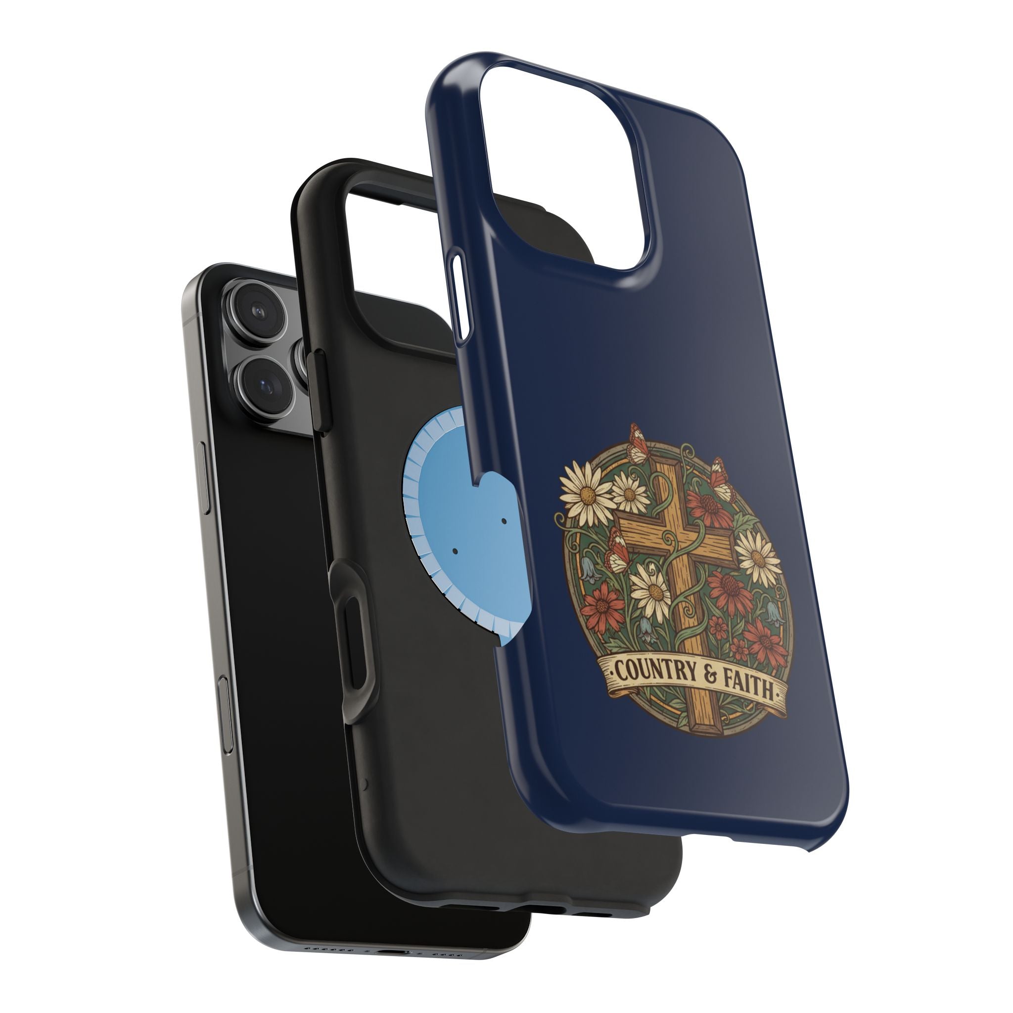 RESTERATION Phone Case — Country & Faith Cross Magnetic Impact-Resistant Cover 6 - RESTERATION