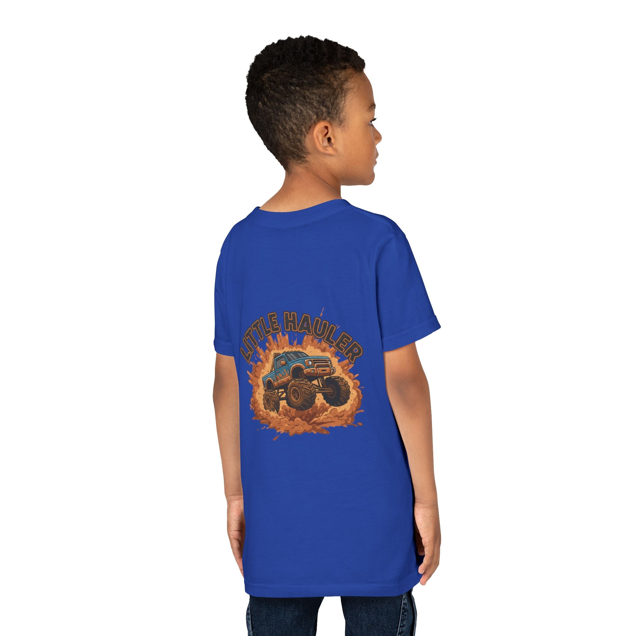 Little Hauler — Monster Truck Youth T-Shirt - RESTERATION