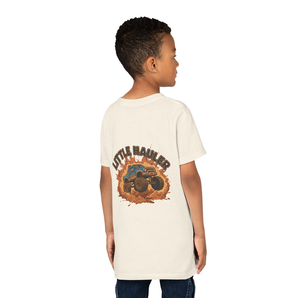 Little Hauler — Monster Truck Youth T-Shirt - RESTERATION