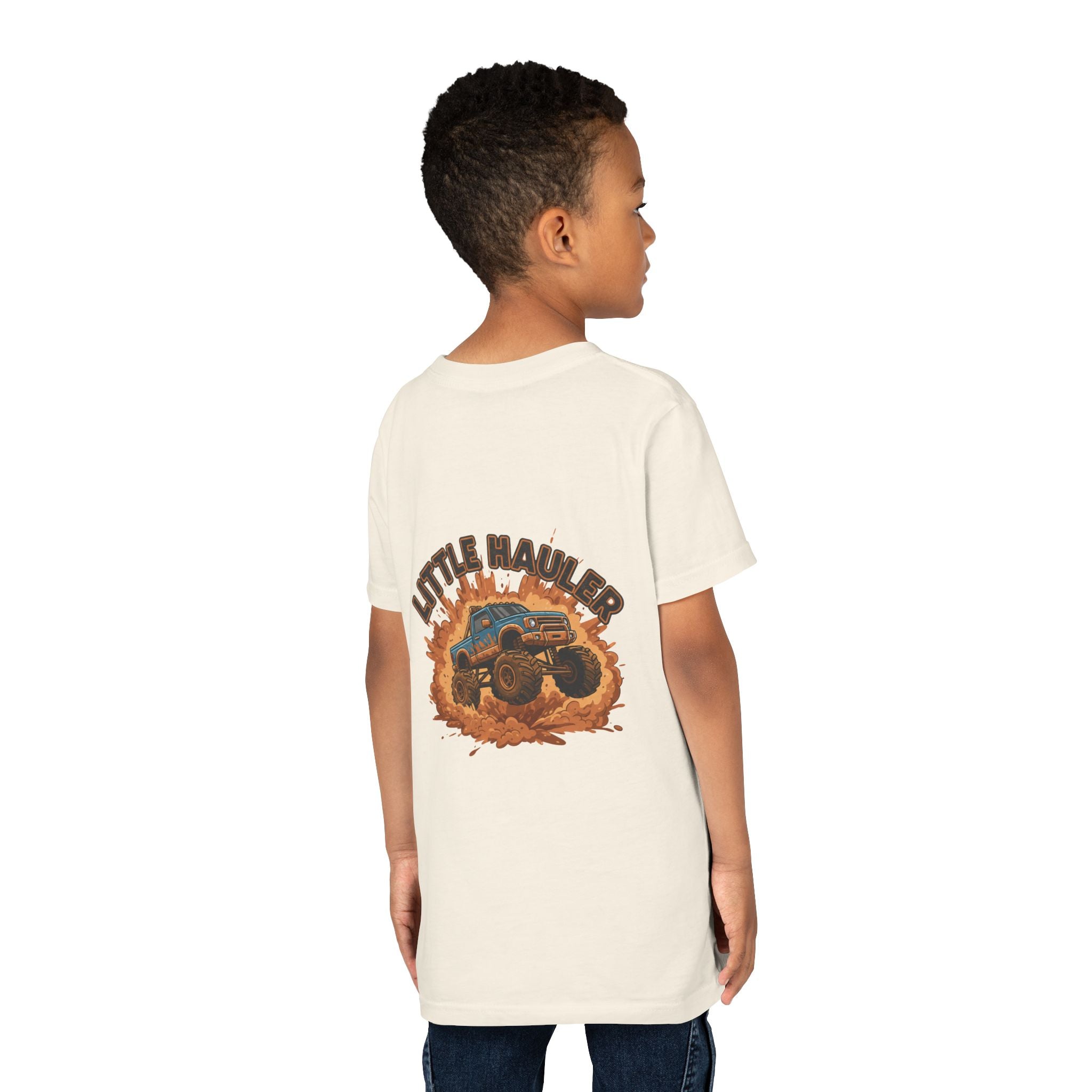 Little Hauler — Monster Truck Youth T-Shirt - RESTERATION