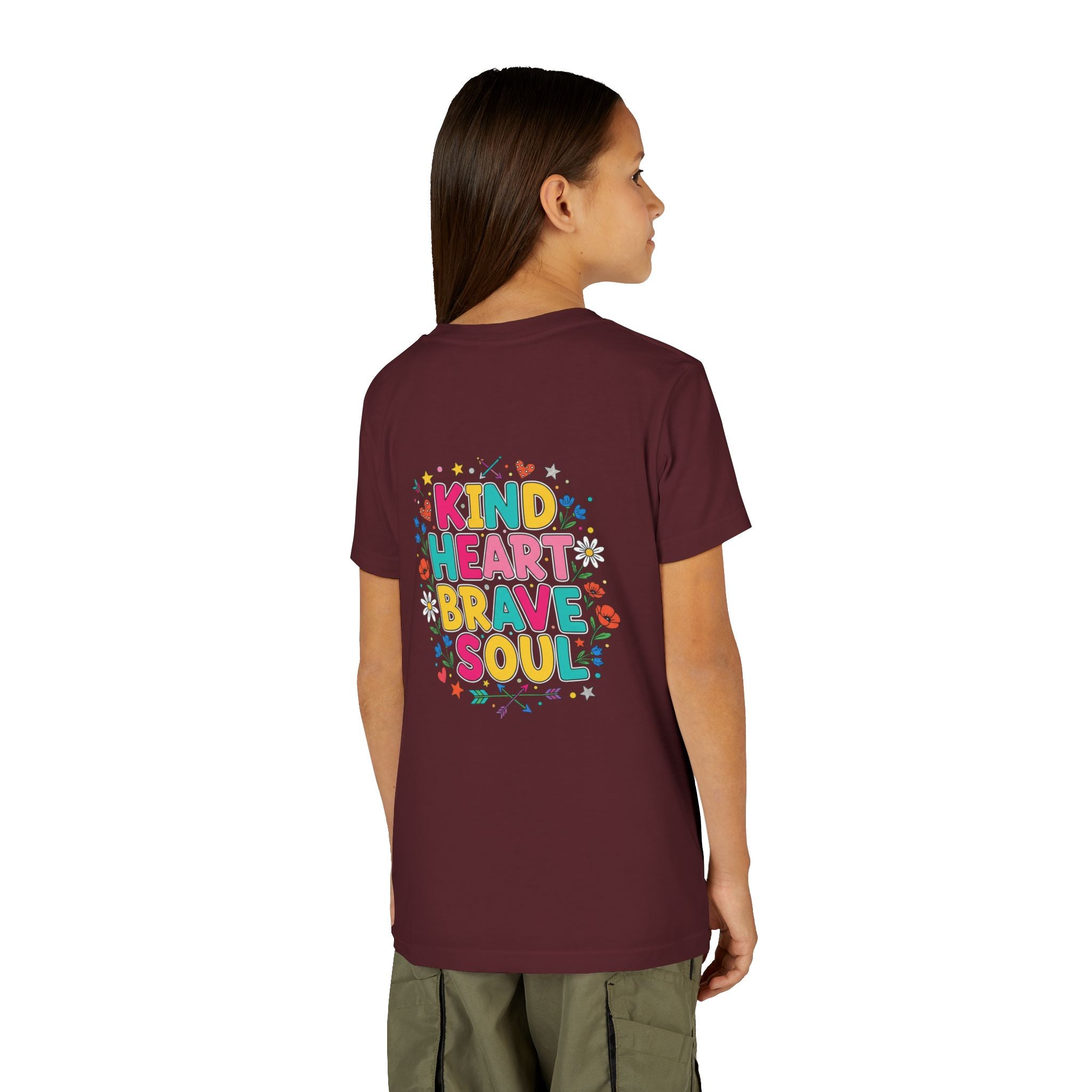 Kind Heart Brave Soul — Inspirational Youth T-Shirt - RESTERATION