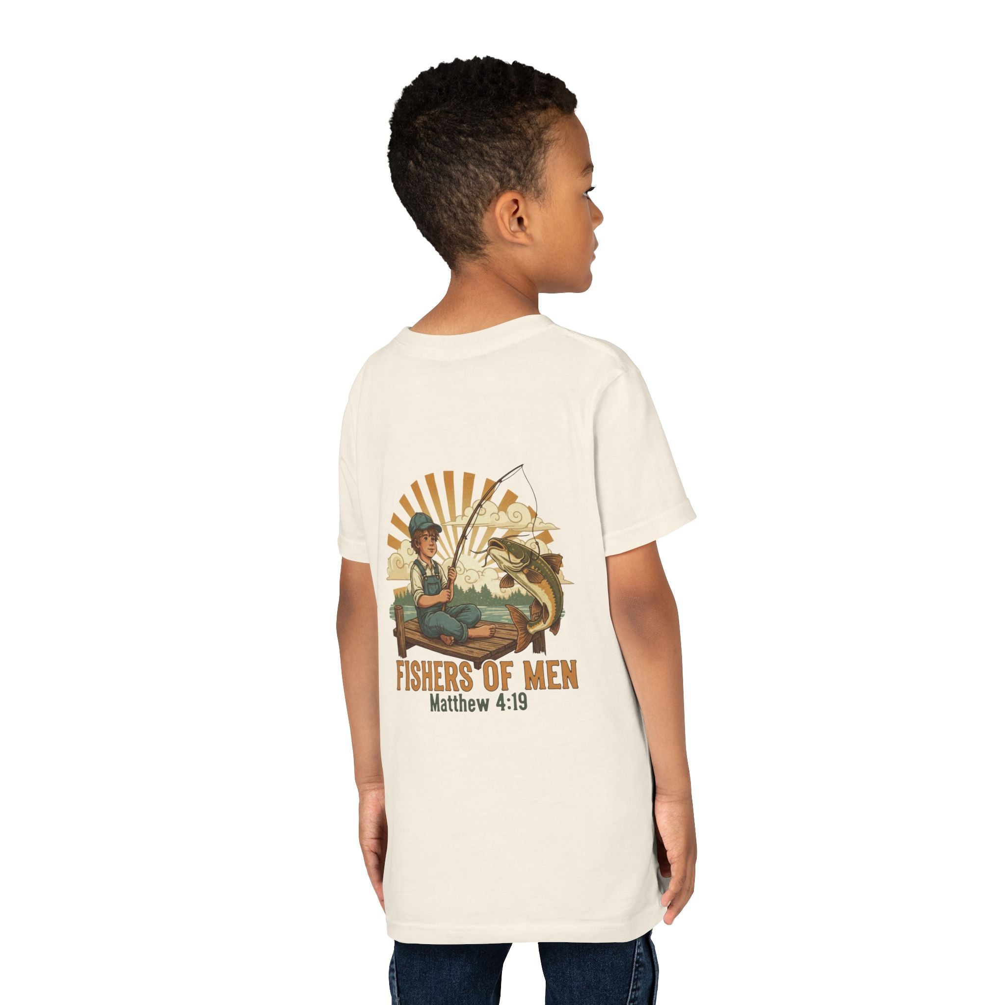 Fishers of Men — Christian Youth T-Shirt (Matthew 4:19) - RESTERATION