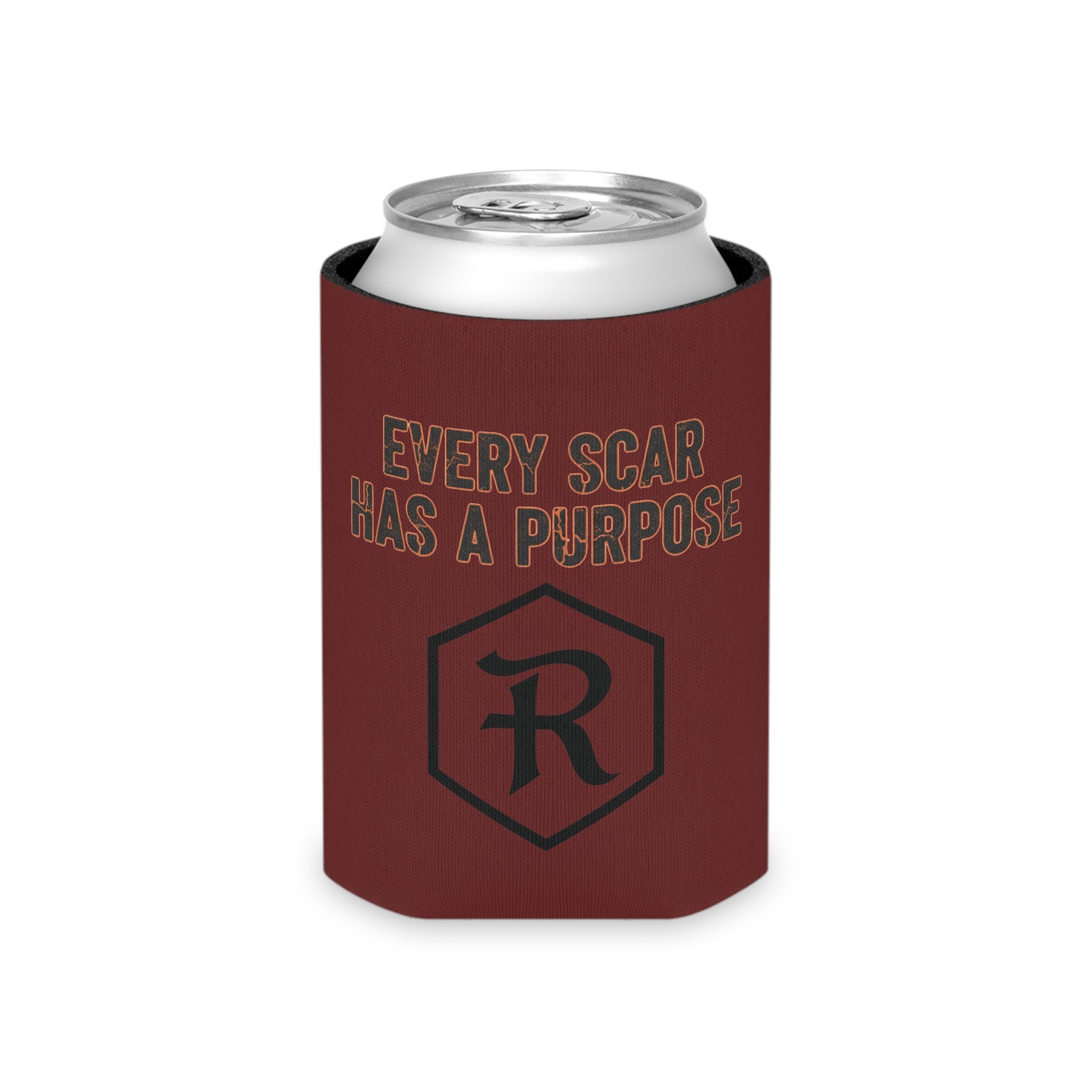 RESTERATION Can Cooler — 'Every Scar Has A Purpose' | Rise Again Christian Koozie 5 - RESTERATION