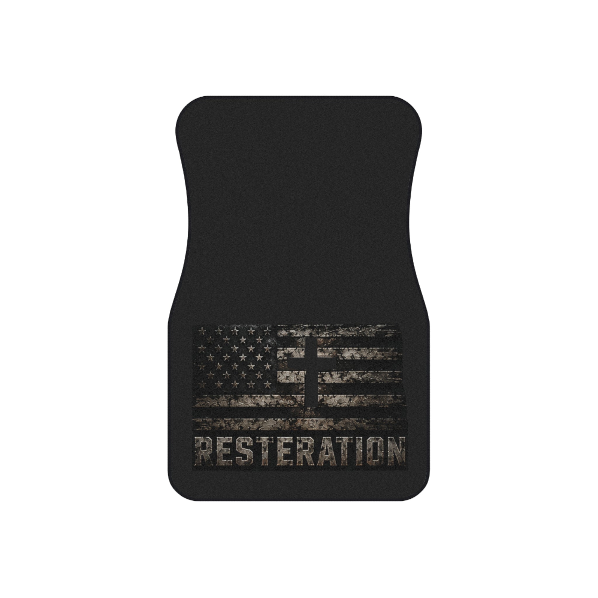Distressed American Flag Car Mat Set — 4-Pack 1 - RESTERATION