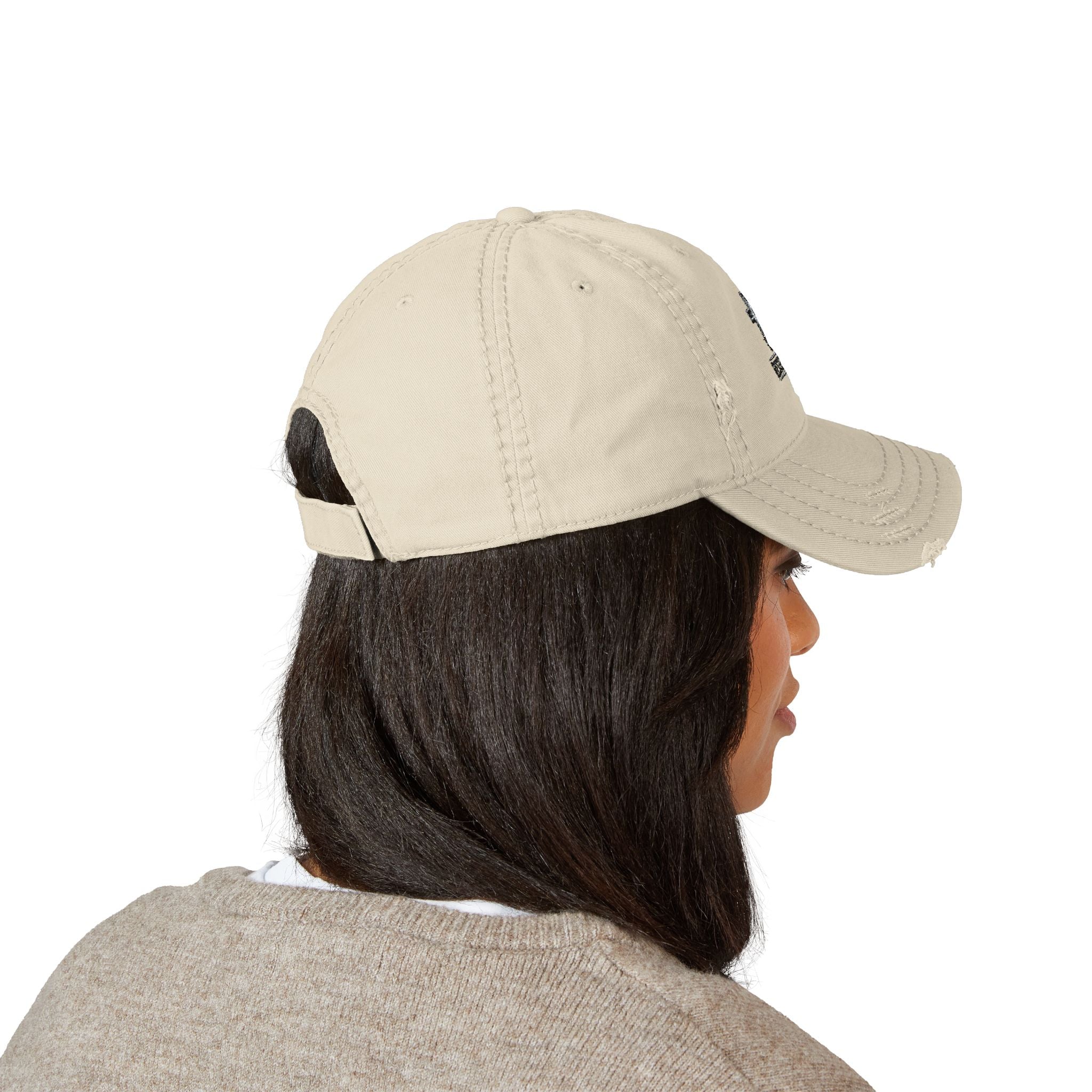 RESTERATION Distressed Dad Hat — Built for the Long Day - RESTERATION