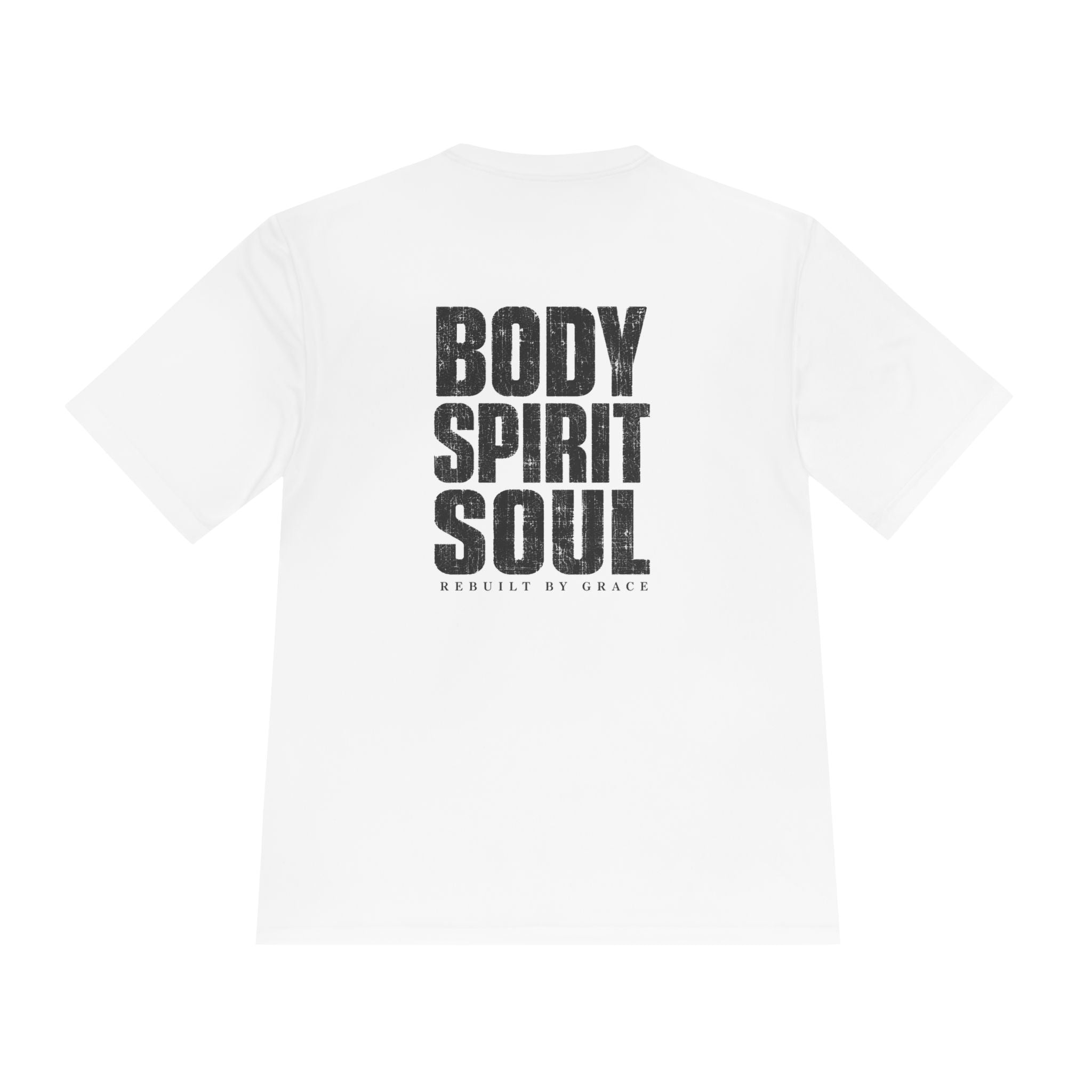 Body Spirit Soul Moisture-Wicking Tee — Athletic Faith-Inspired Shirt - RESTERATION