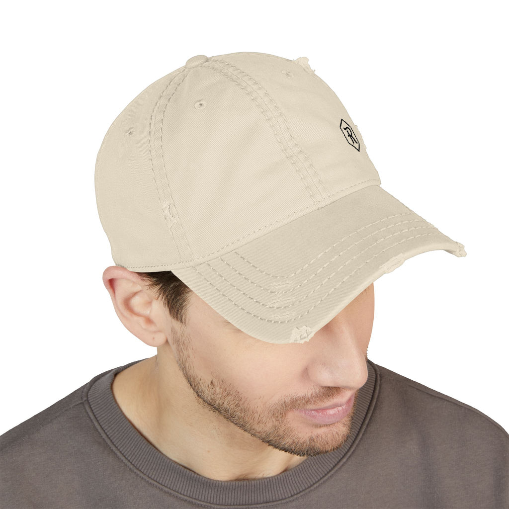 Distressed Dad Hat | Vintage Washed Embroidered Baseball Cap | Faith Apparel - RESTERATION