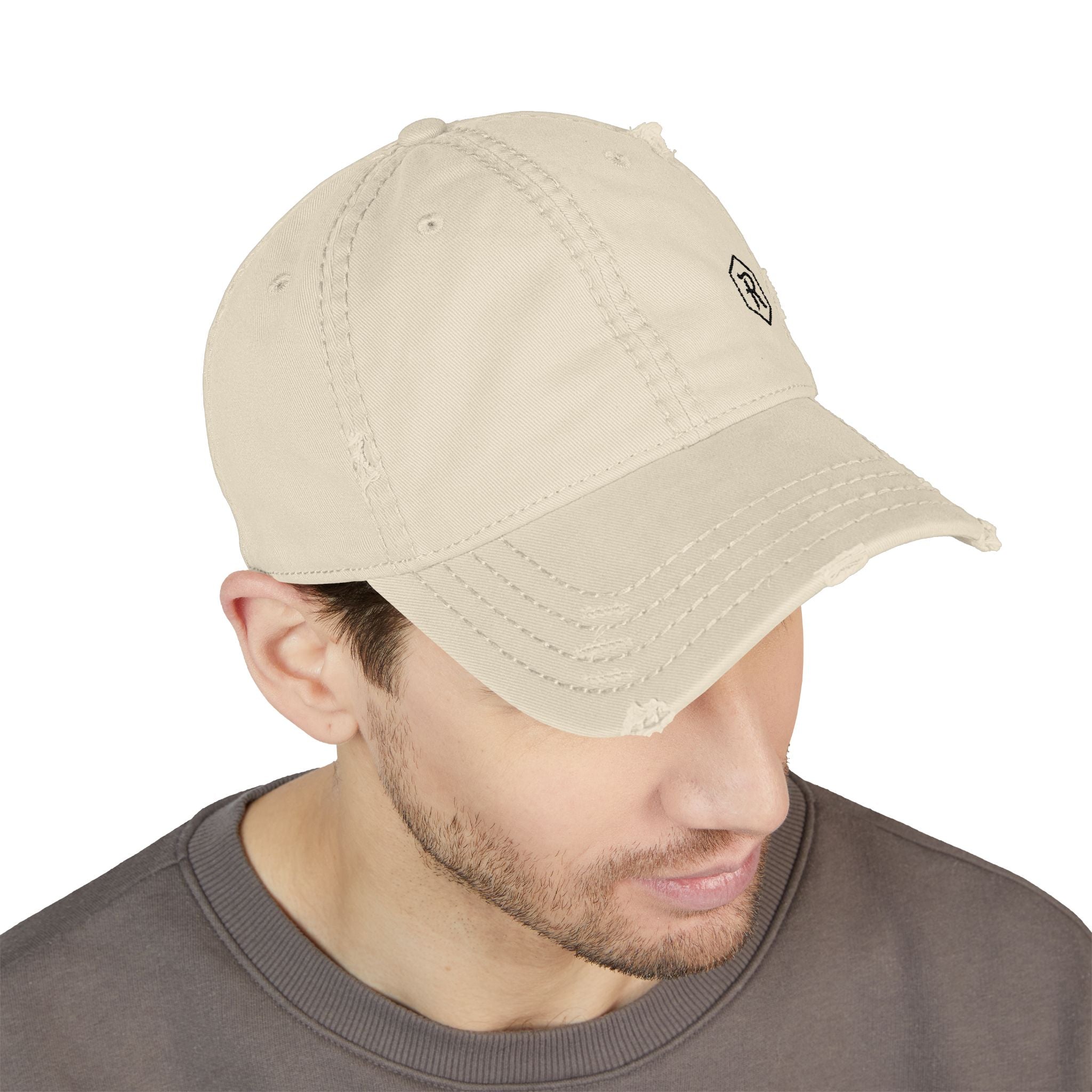 Distressed Dad Hat | Vintage Washed Embroidered Baseball Cap | Faith Apparel - RESTERATION