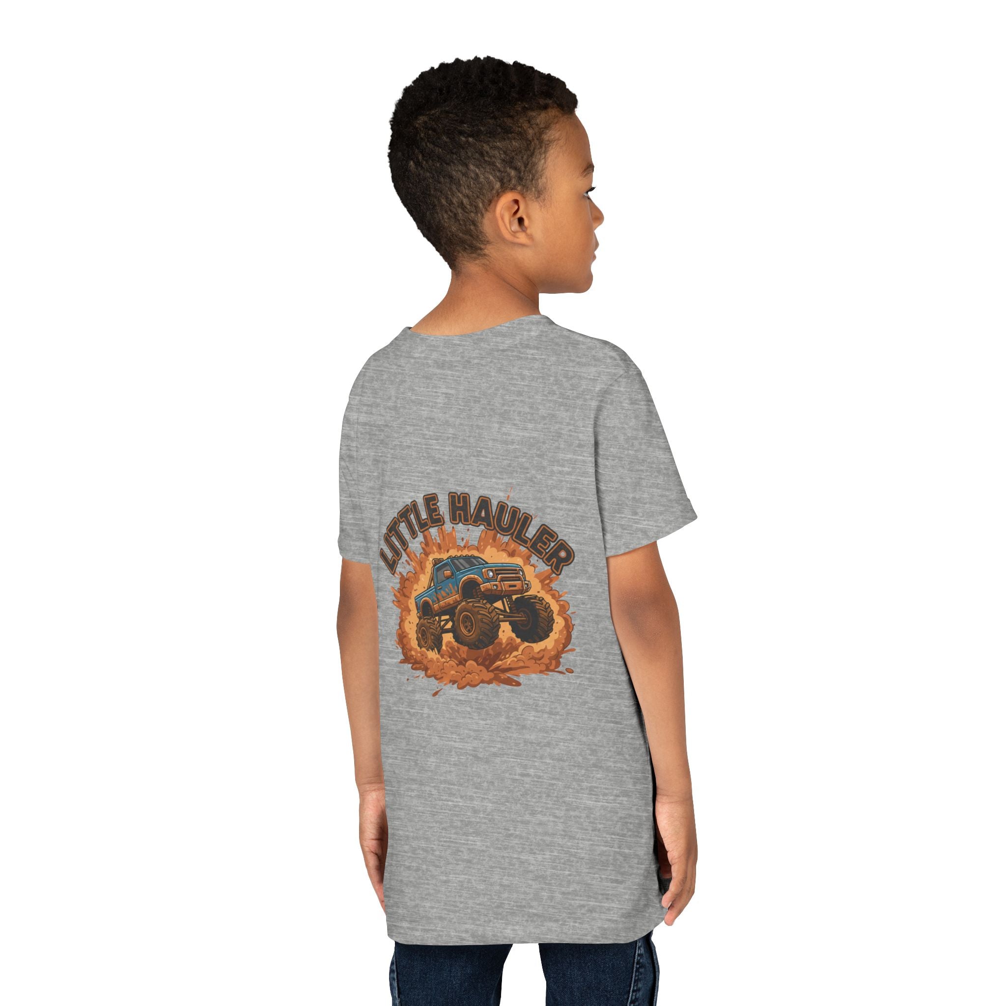 Little Hauler — Monster Truck Youth T-Shirt - RESTERATION