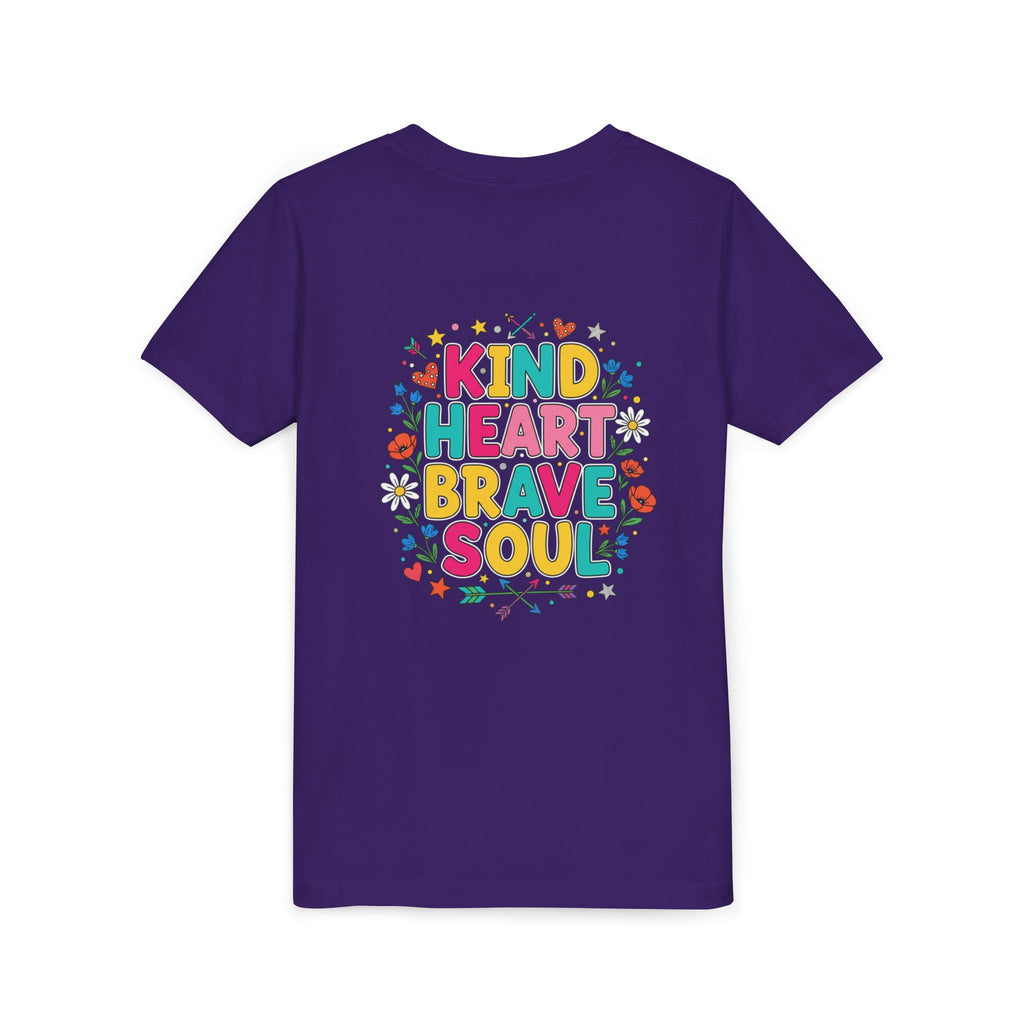 Kind Heart Brave Soul — Inspirational Youth T-Shirt - RESTERATION