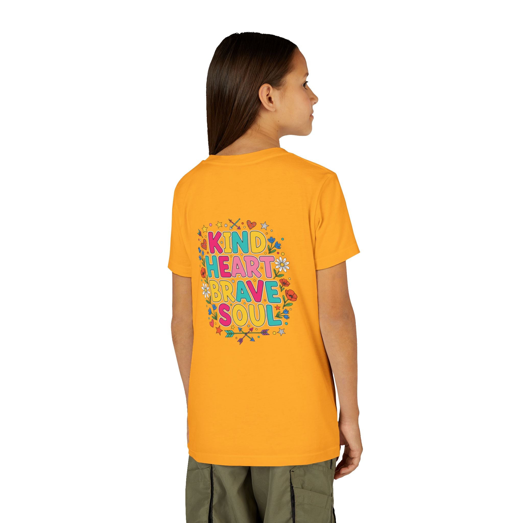 Kind Heart Brave Soul — Inspirational Youth T-Shirt - RESTERATION