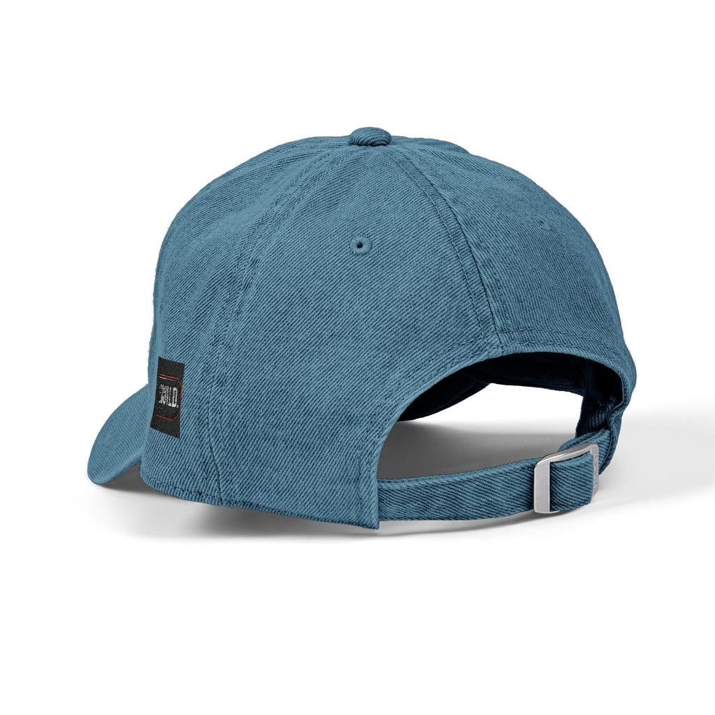 Distressed Cross Embroidered Denim Hat — Vintage Christian Baseball Cap