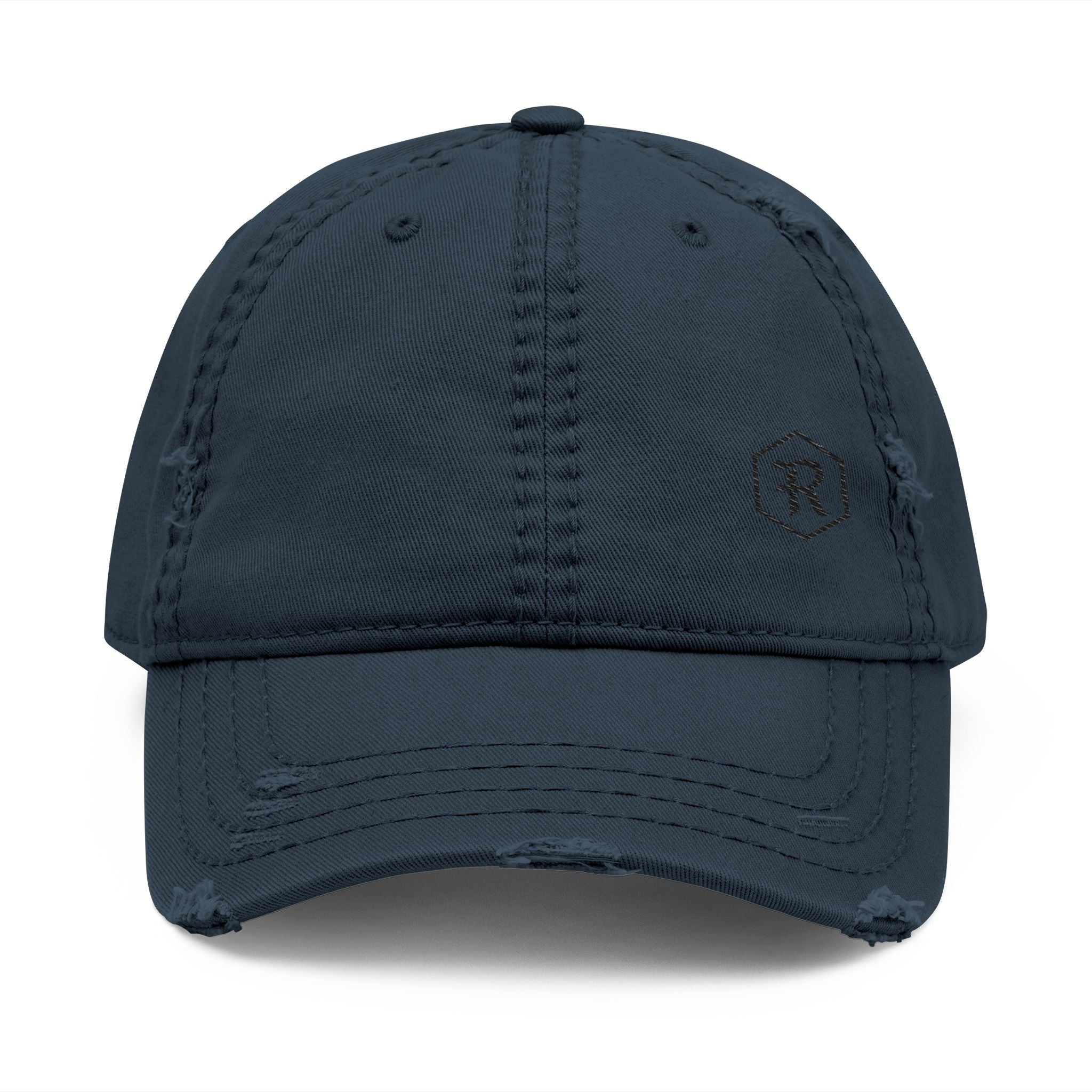 Distressed Dad Hat | Vintage Washed Embroidered Baseball Cap | Faith Apparel - RESTERATION