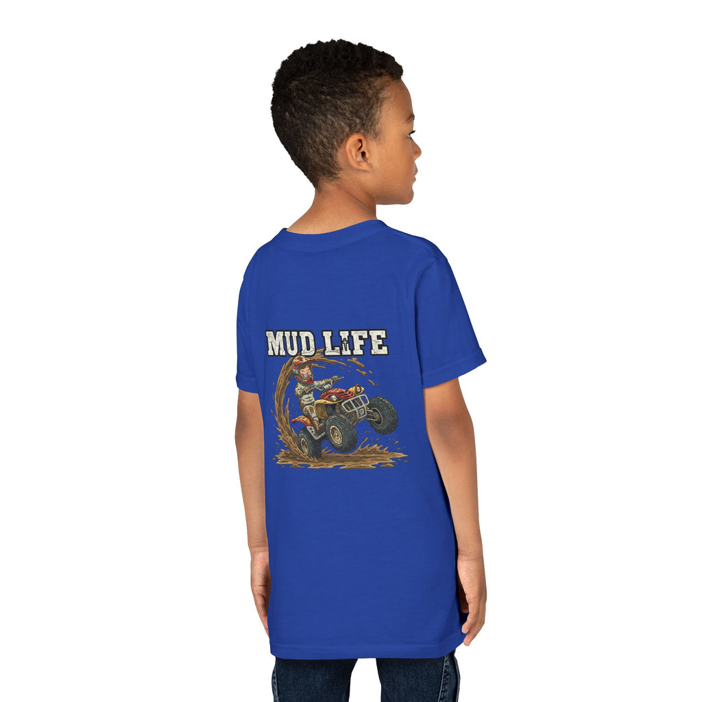 Mud Life — ATV Youth T-Shirt - RESTERATION