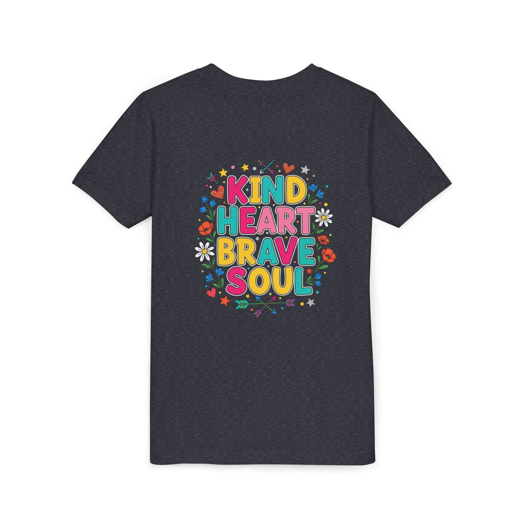 Kind Heart Brave Soul — Inspirational Youth T-Shirt - RESTERATION