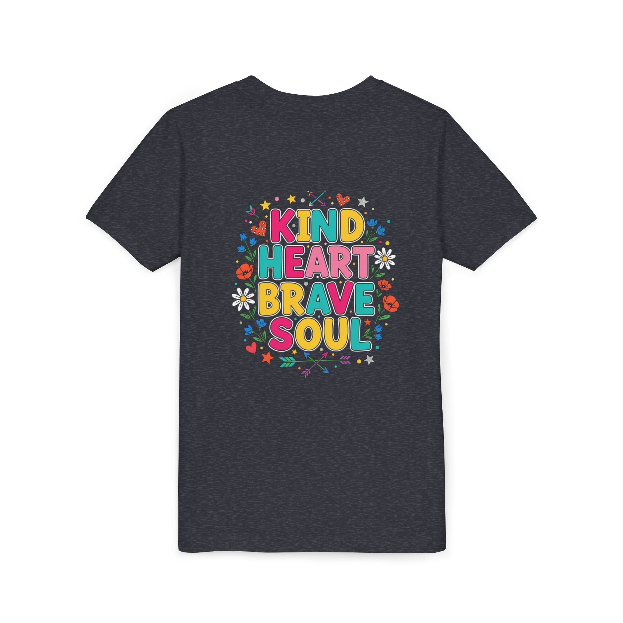 Kind Heart Brave Soul — Inspirational Youth T-Shirt - RESTERATION