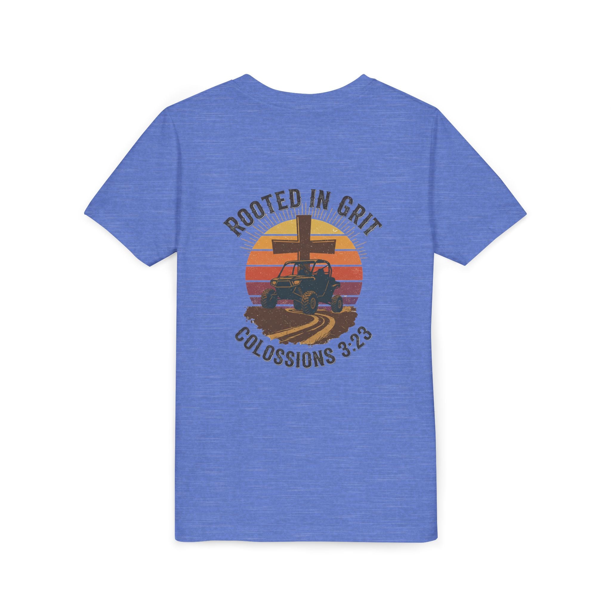 Rooted in Grit — Christian Youth T-Shirt (Colossians 3:23) - RESTERATION