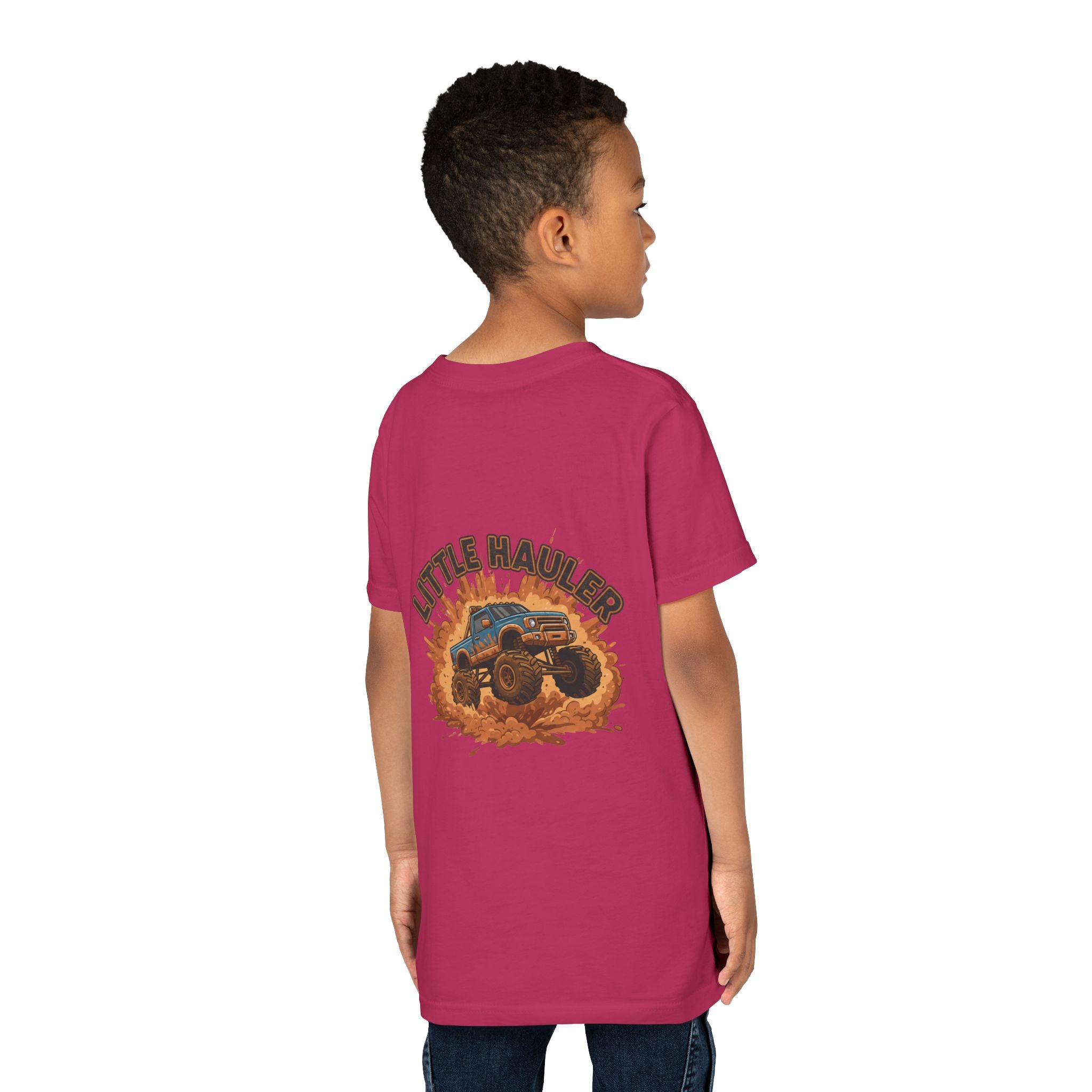 Little Hauler — Monster Truck Youth T-Shirt - RESTERATION