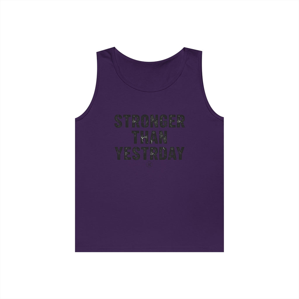 Stronger Than Yesterday — Motivational Tank Top - RESTERATION
