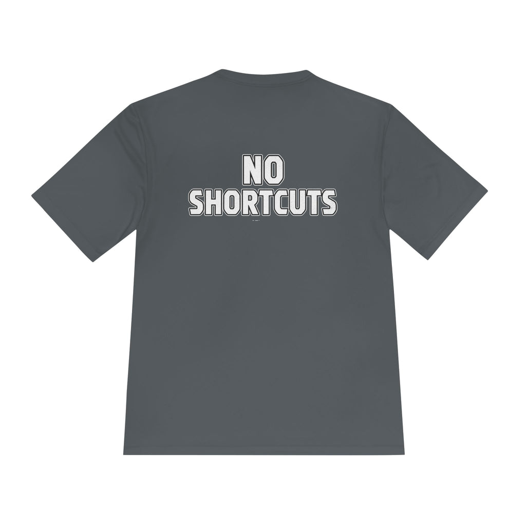 No Shortcuts Performance Tee — Moisture‑Wicking Athletic Shirt - RESTERATION