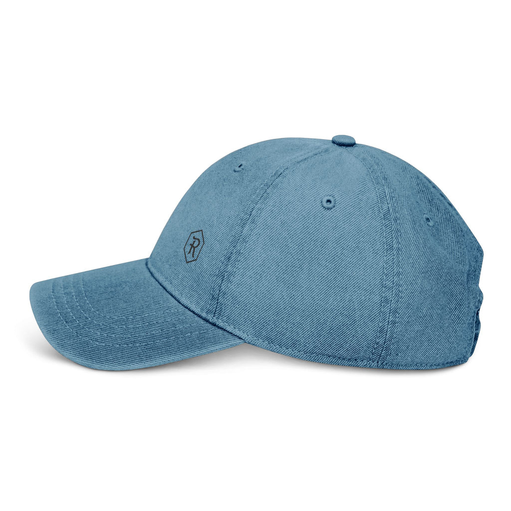 Embroidered Denim Hat | Classic Adjustable Baseball Cap | Faith Apparel - RESTERATION