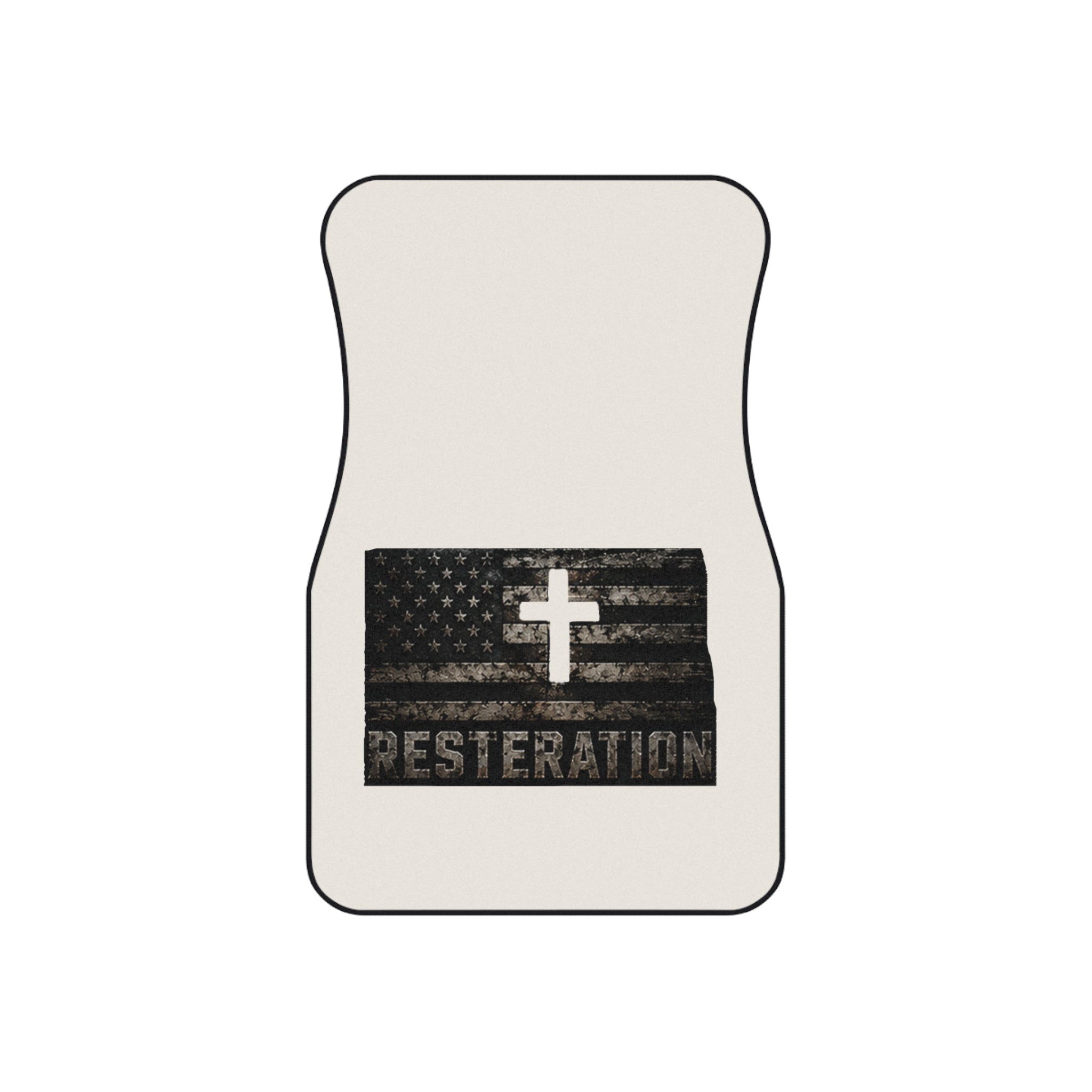 RESTERATION Flag Car Floor Mats — Front Pair 4 - RESTERATION