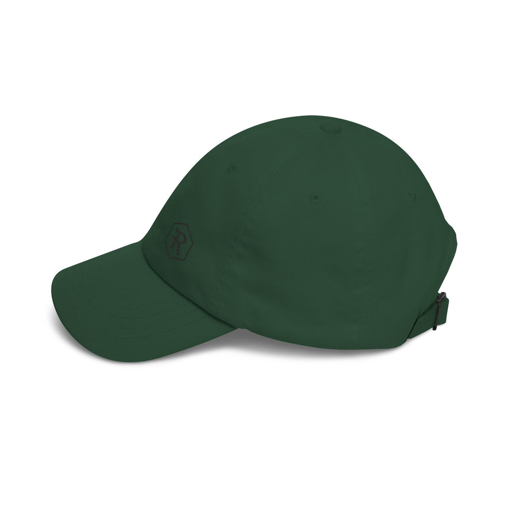Monogram Dad Cap | Hexagon R Embroidered Hat | Faith Apparel - RESTERATION
