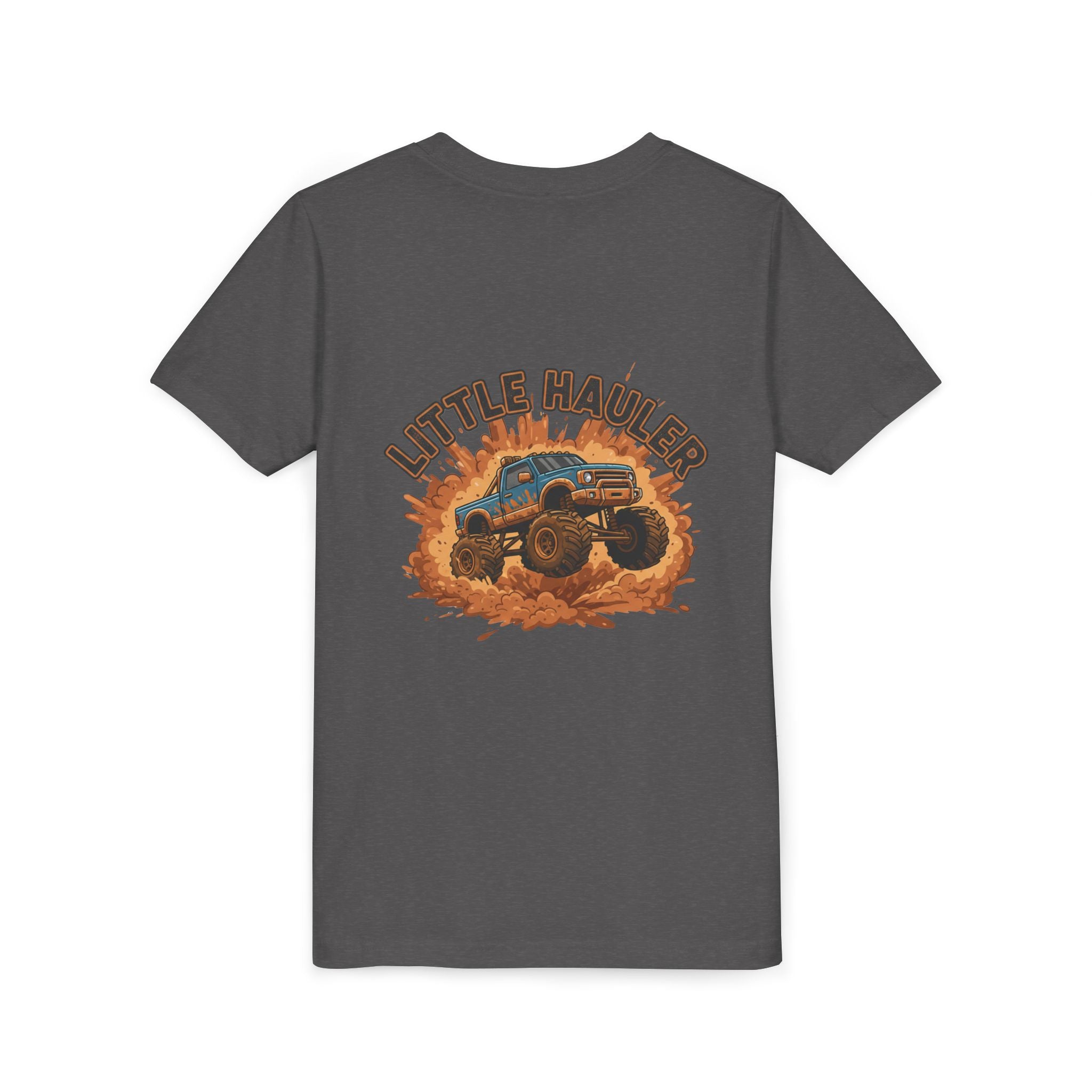 Little Hauler — Monster Truck Youth T-Shirt - RESTERATION