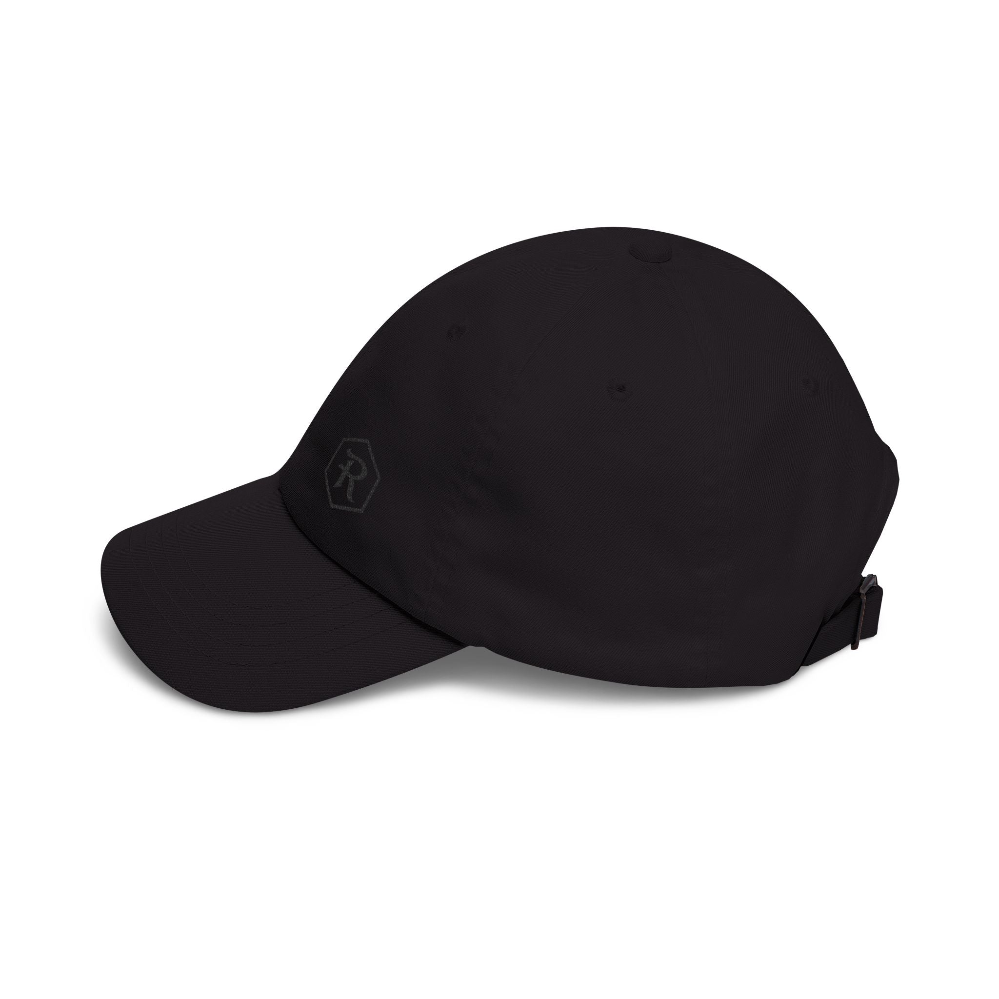 Monogram Dad Cap | Hexagon R Embroidered Hat | Faith Apparel - RESTERATION