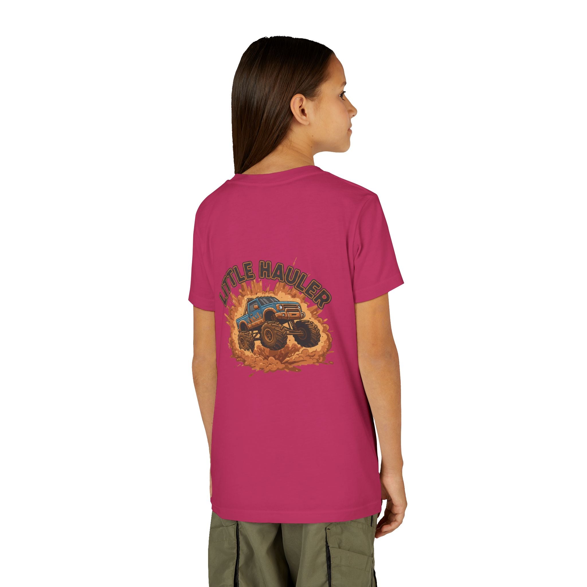 Little Hauler — Monster Truck Youth T-Shirt - RESTERATION
