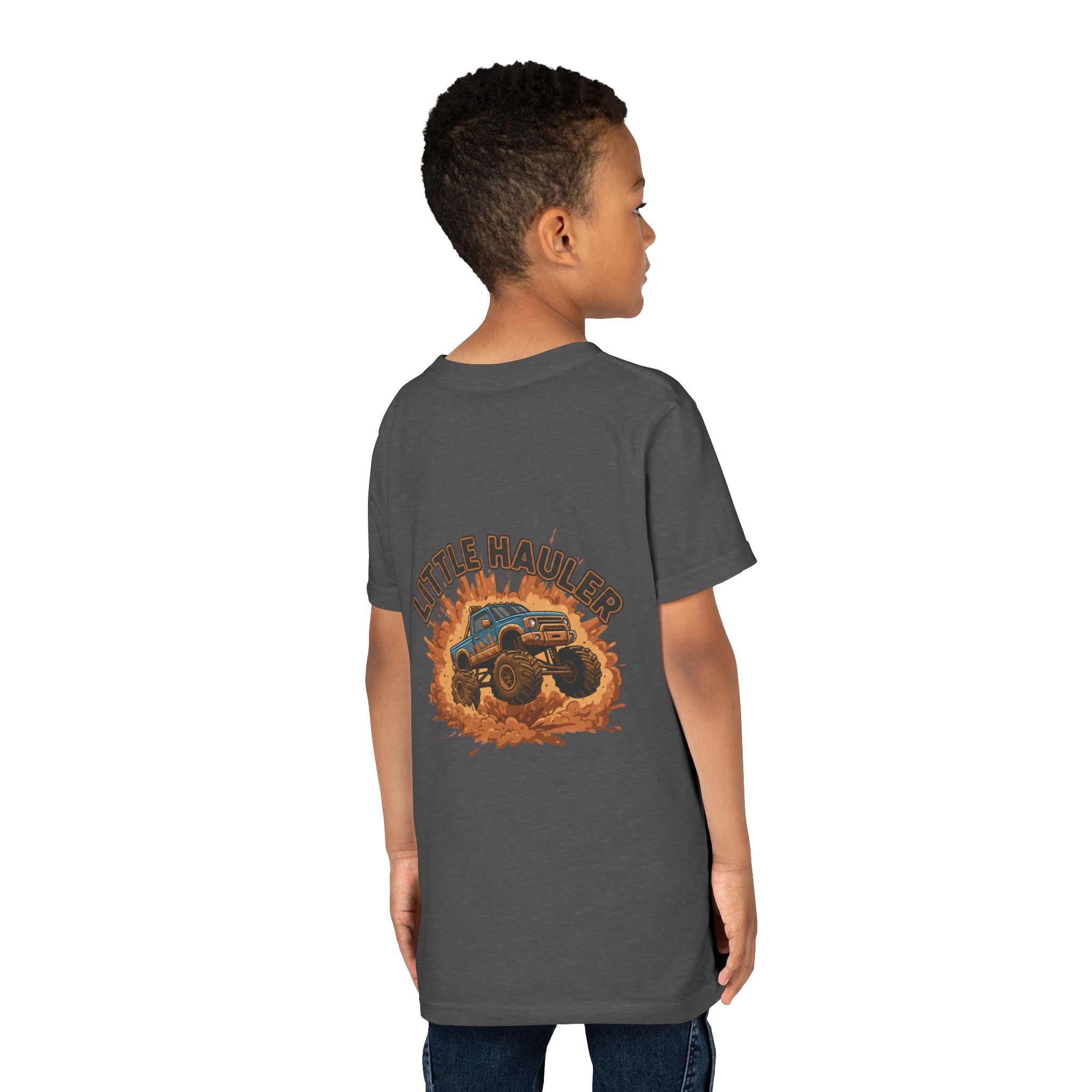 Little Hauler — Monster Truck Youth T-Shirt - RESTERATION