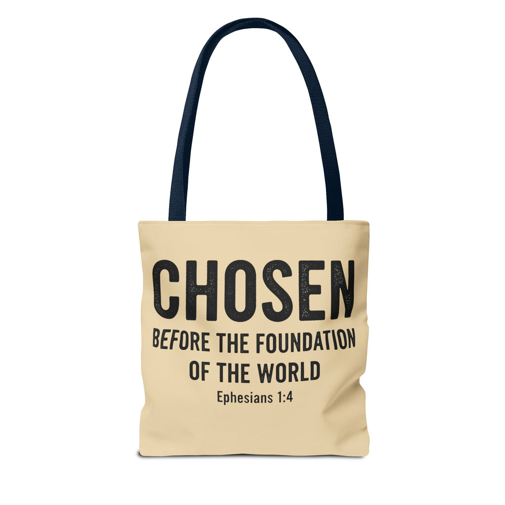 RESTERATION 'Chosen' Faith Tote Bag — Western Floral & Horseshoe | Scripture Tote | 3 Sizes