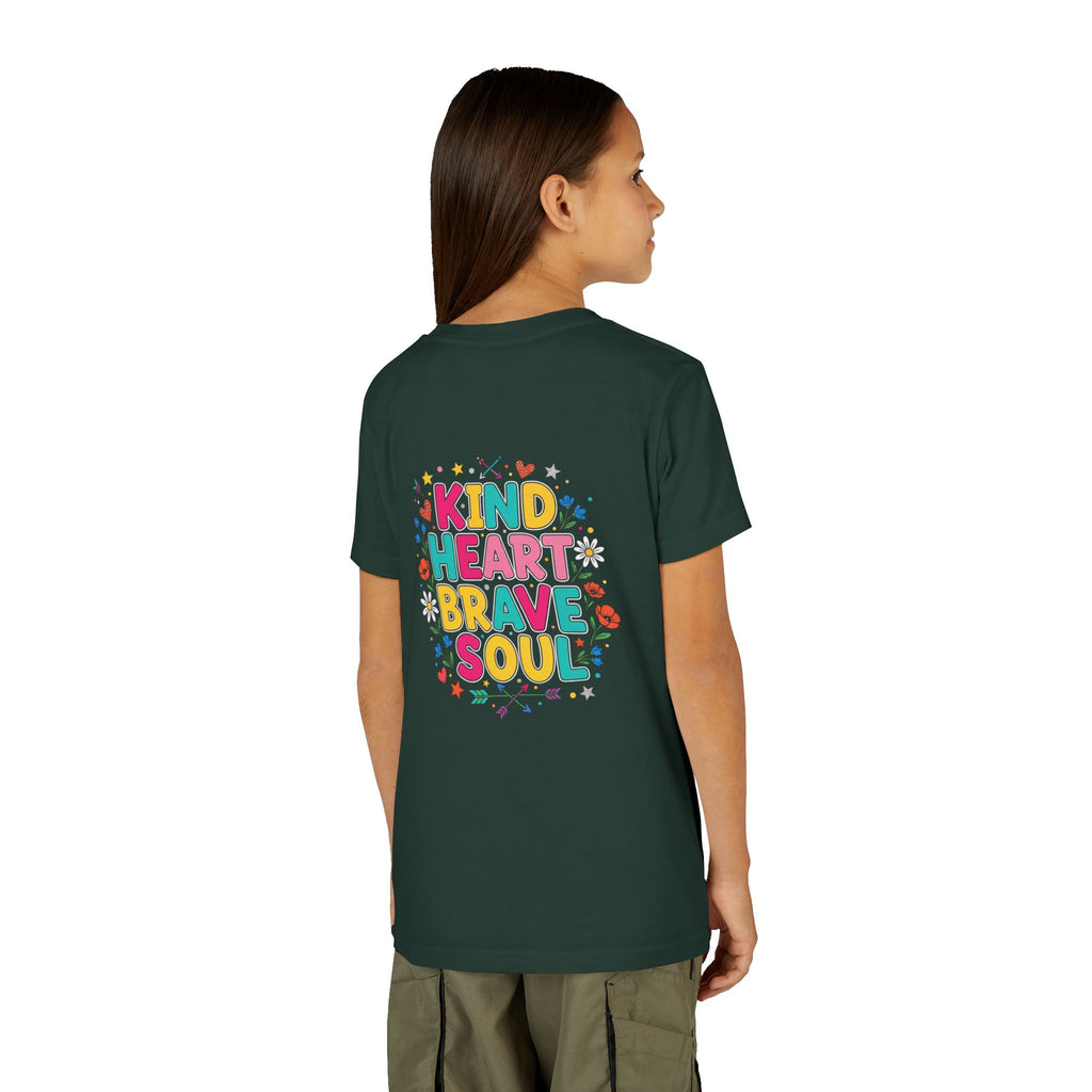 Kind Heart Brave Soul — Inspirational Youth T-Shirt - RESTERATION