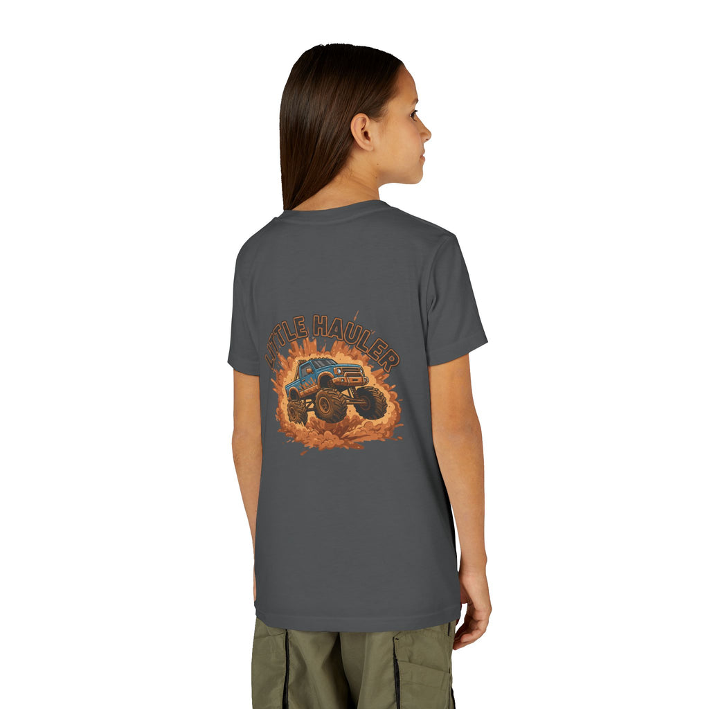 Little Hauler — Monster Truck Youth T-Shirt - RESTERATION