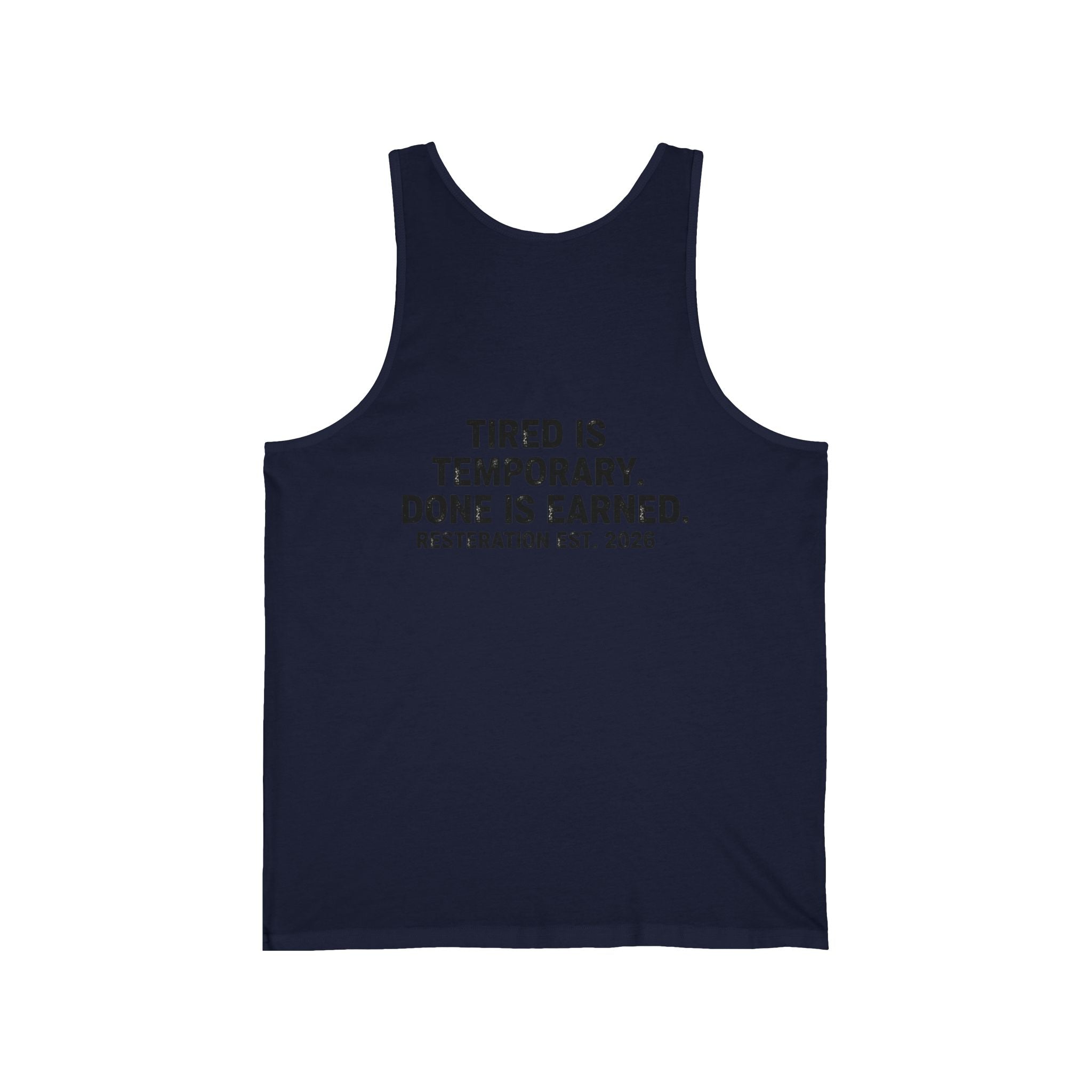 Tired Is Temporary — Motivational Fitness Tank - RESTERATION