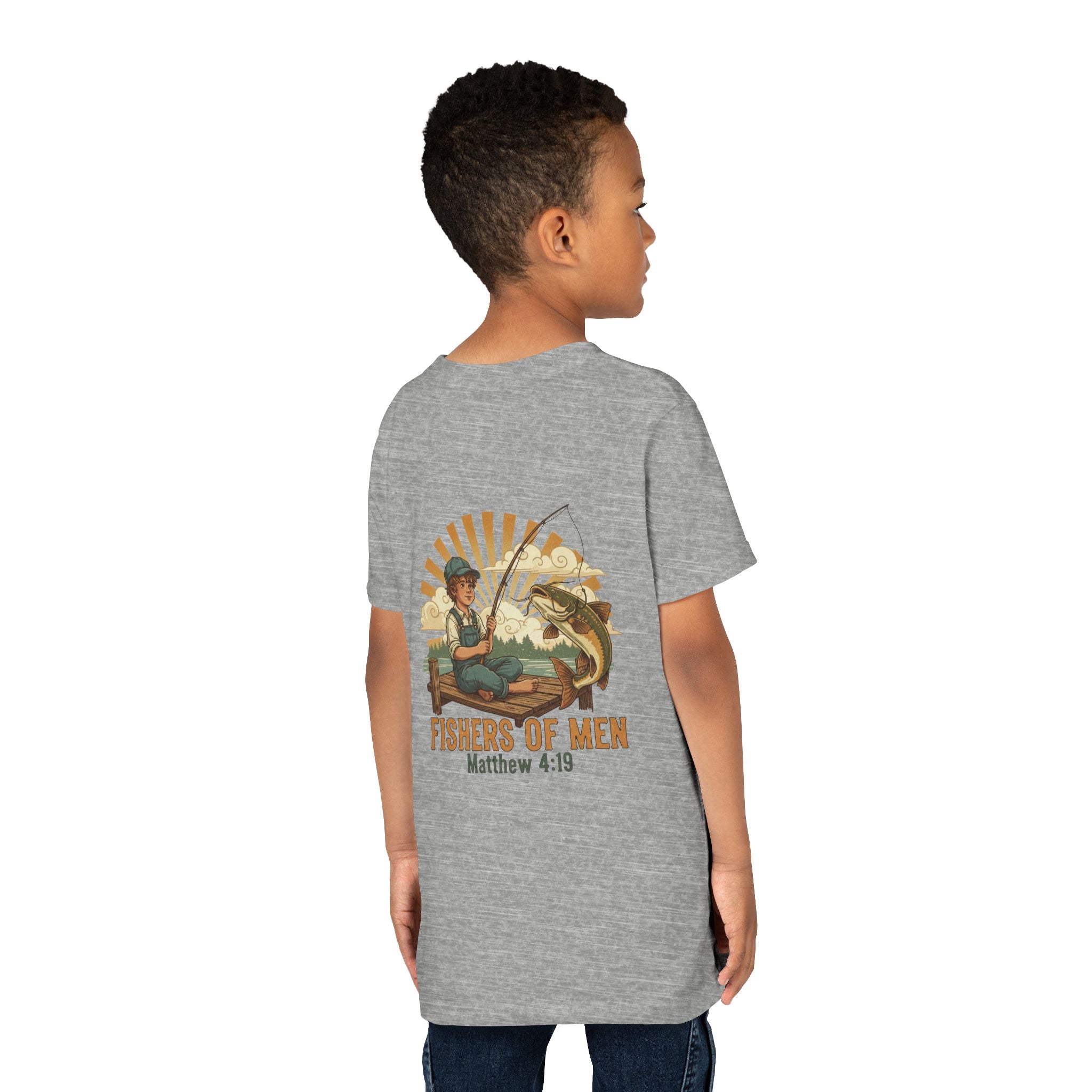 Fishers of Men — Christian Youth T-Shirt (Matthew 4:19) - RESTERATION