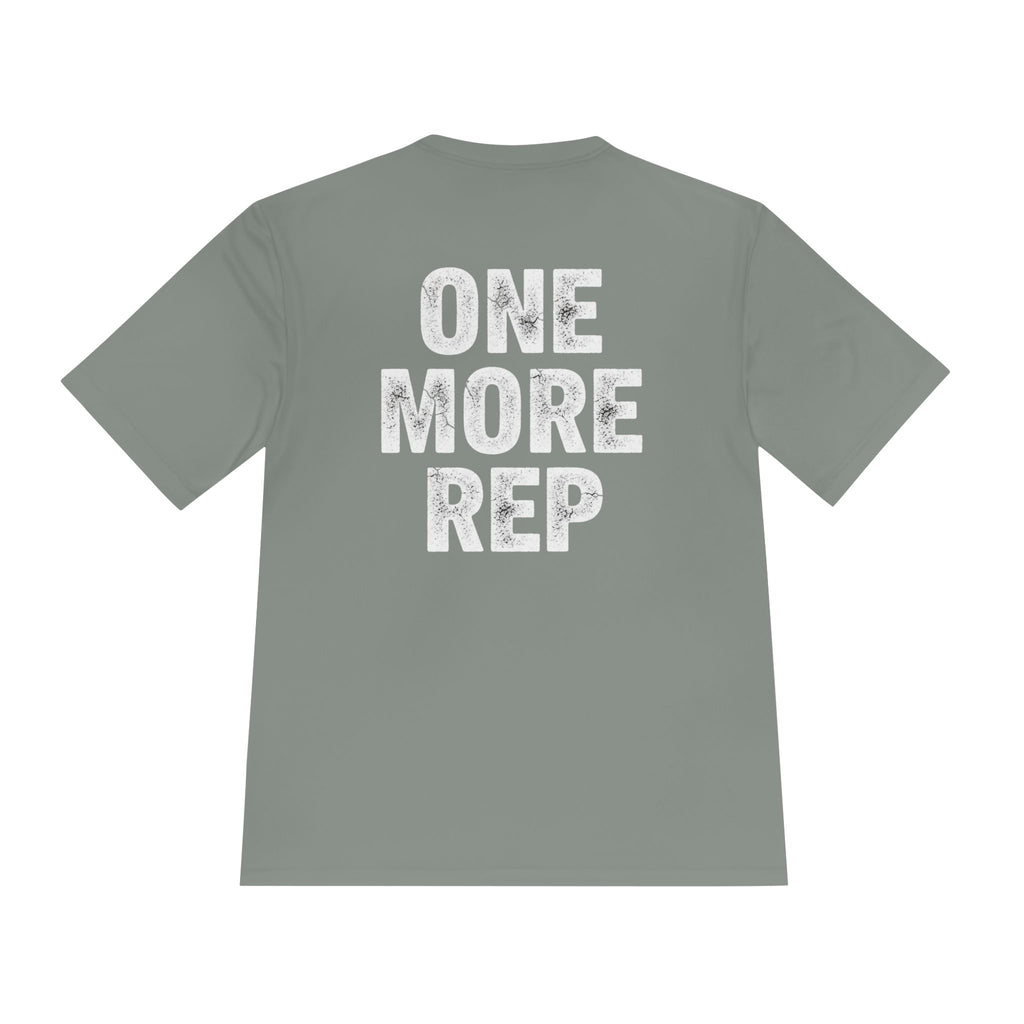 One More Rep Moisture-Wicking Tee — Gym Workout Fitness Shirt - RESTERATION