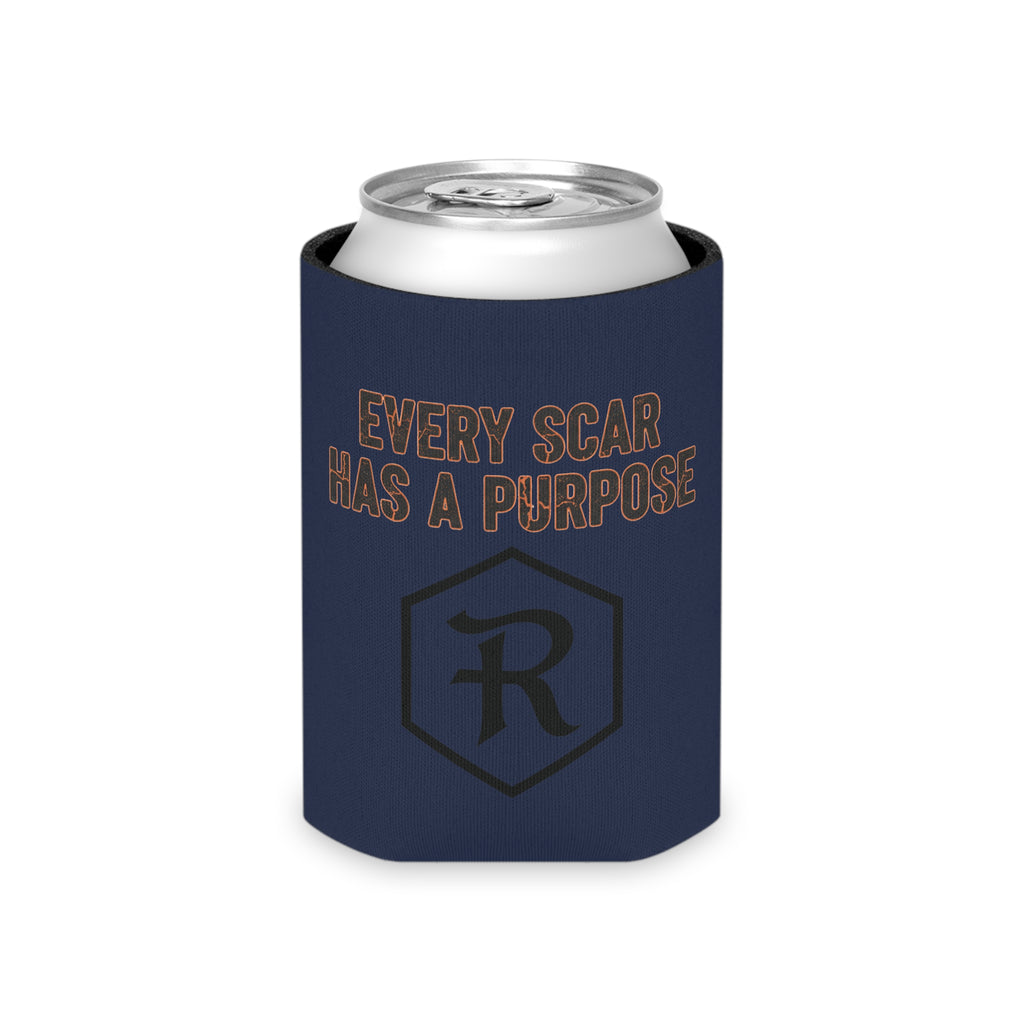 RESTERATION Can Cooler — 'Every Scar Has A Purpose' | Rise Again Christian Koozie 3 - RESTERATION