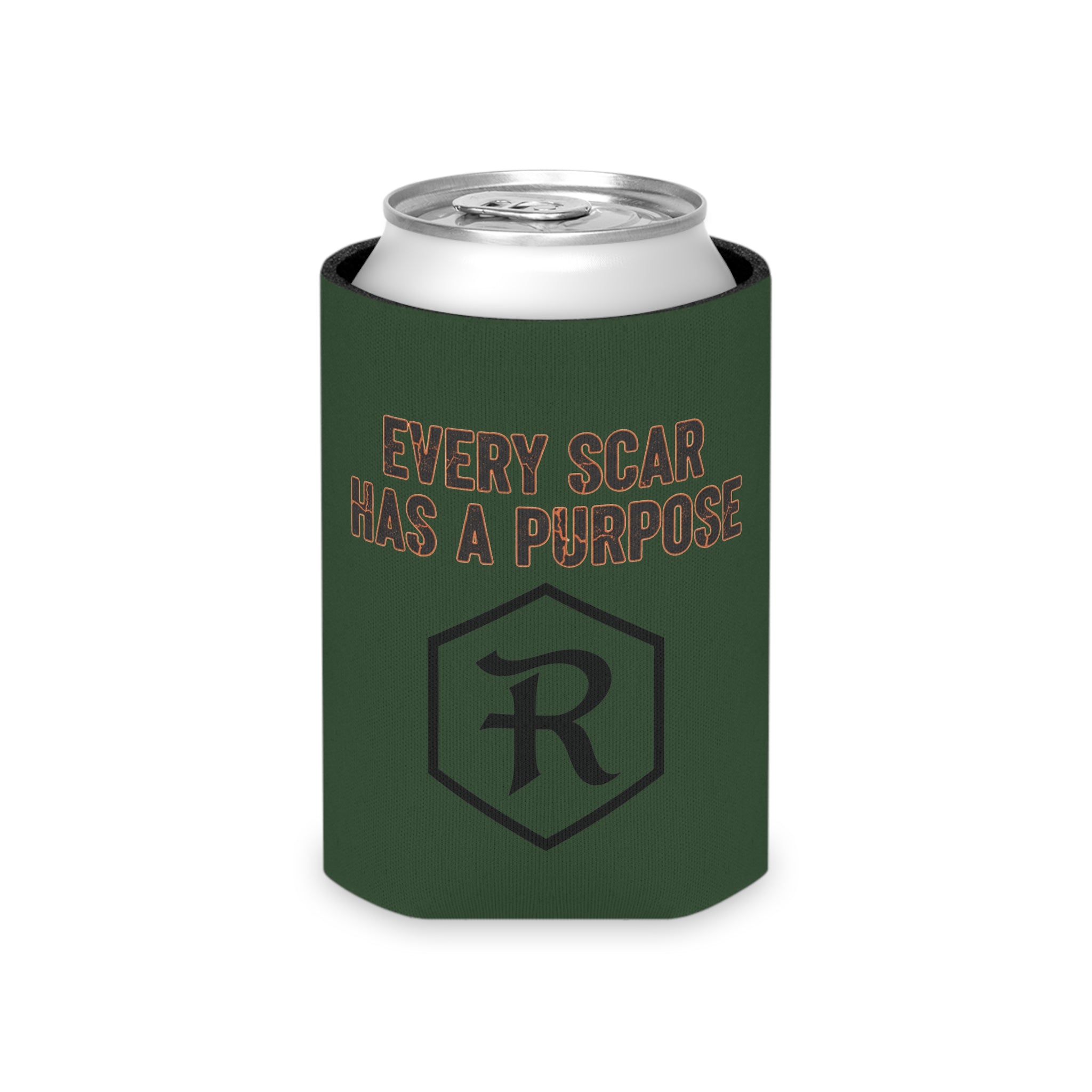 RESTERATION Can Cooler — 'Every Scar Has A Purpose' | Rise Again Christian Koozie 4 - RESTERATION