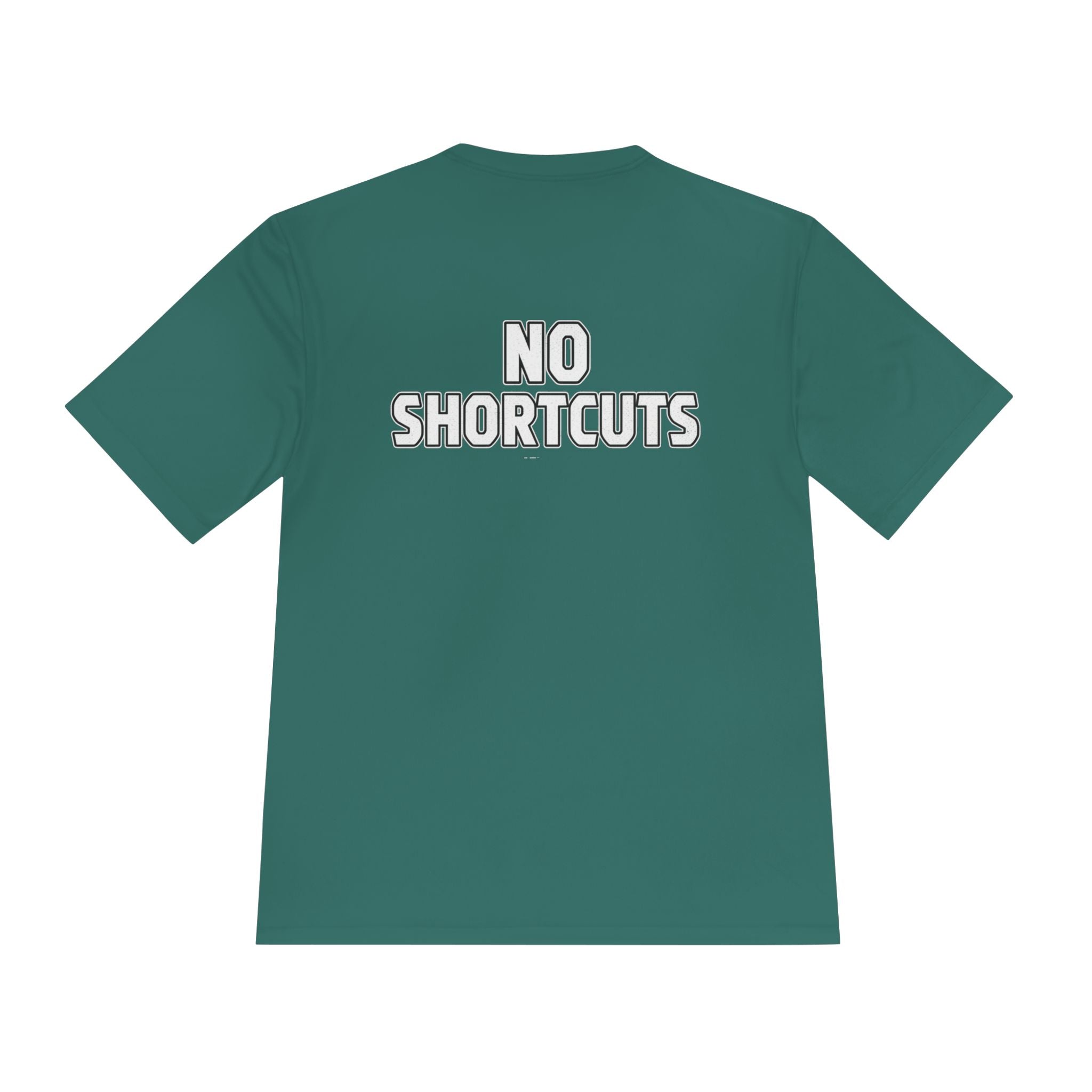 No Shortcuts Performance Tee — Moisture‑Wicking Athletic Shirt - RESTERATION