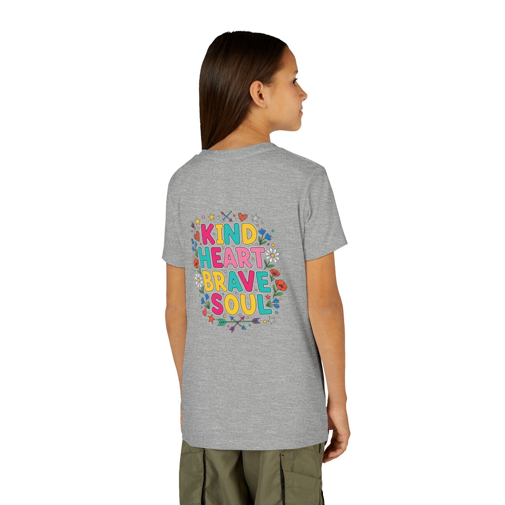 Kind Heart Brave Soul — Inspirational Youth T-Shirt - RESTERATION