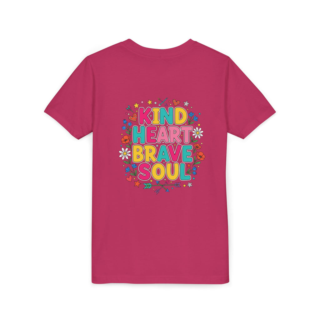 Kind Heart Brave Soul — Inspirational Youth T-Shirt - RESTERATION