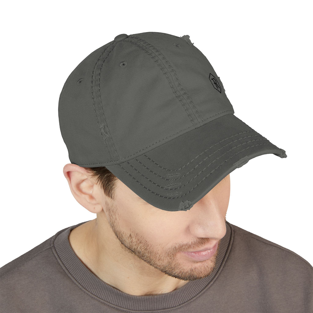 Distressed Dad Hat | Vintage Washed Embroidered Baseball Cap | Faith Apparel - RESTERATION