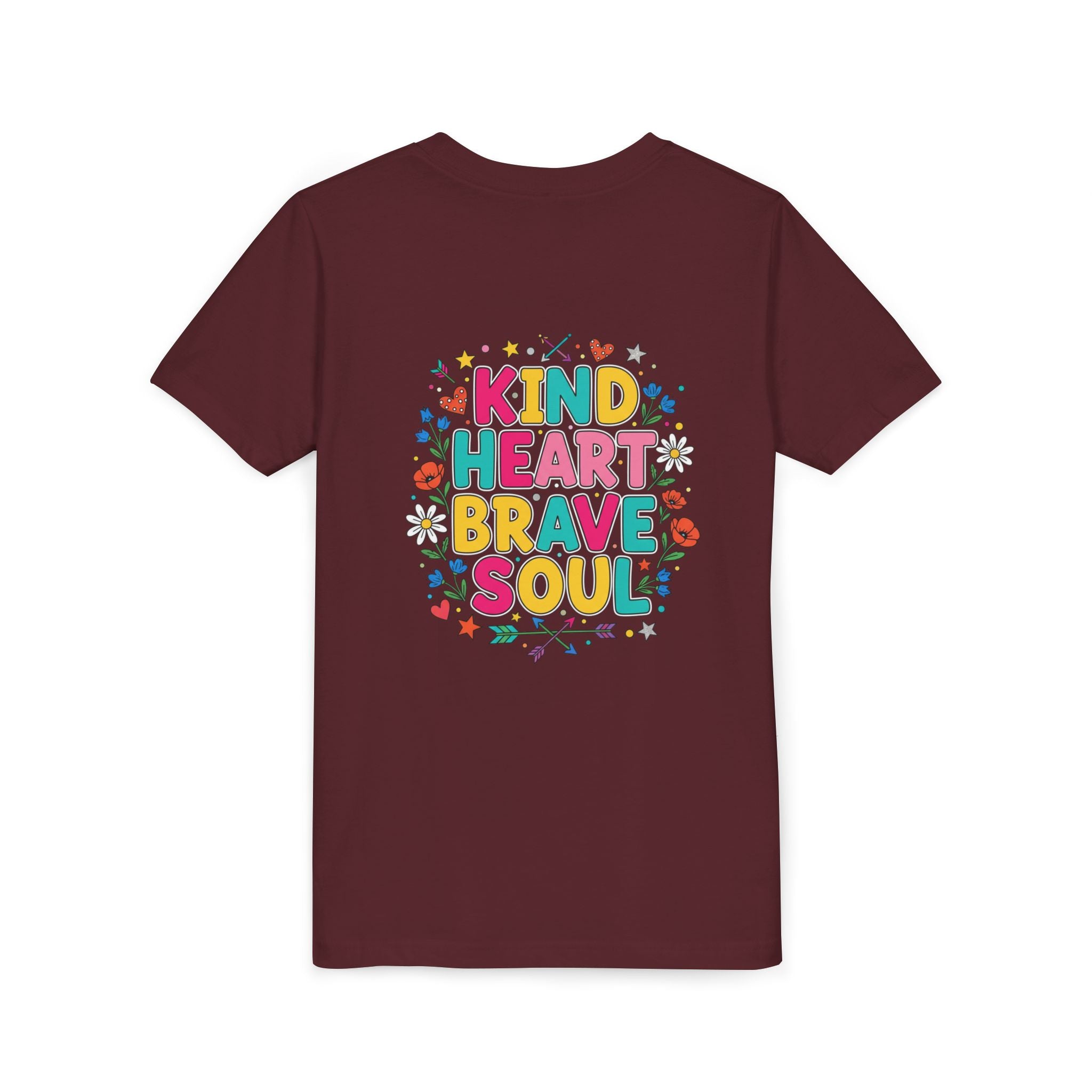 Kind Heart Brave Soul — Inspirational Youth T-Shirt - RESTERATION