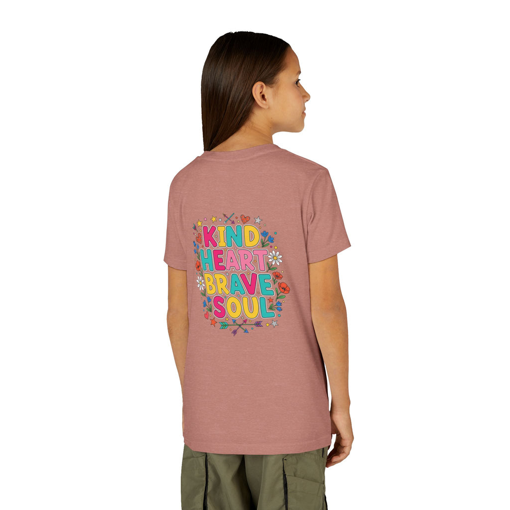 Kind Heart Brave Soul — Inspirational Youth T-Shirt - RESTERATION