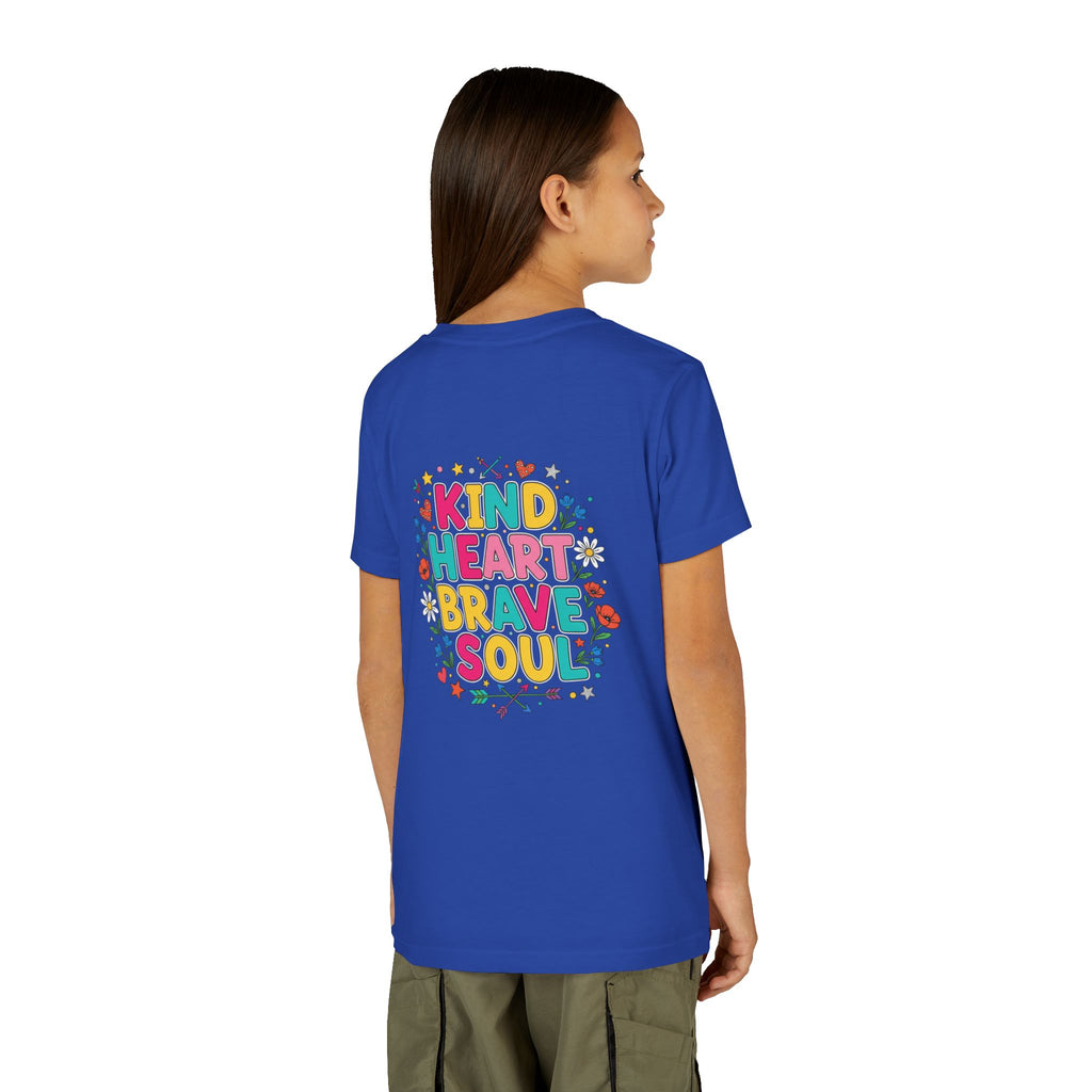 Kind Heart Brave Soul — Inspirational Youth T-Shirt - RESTERATION