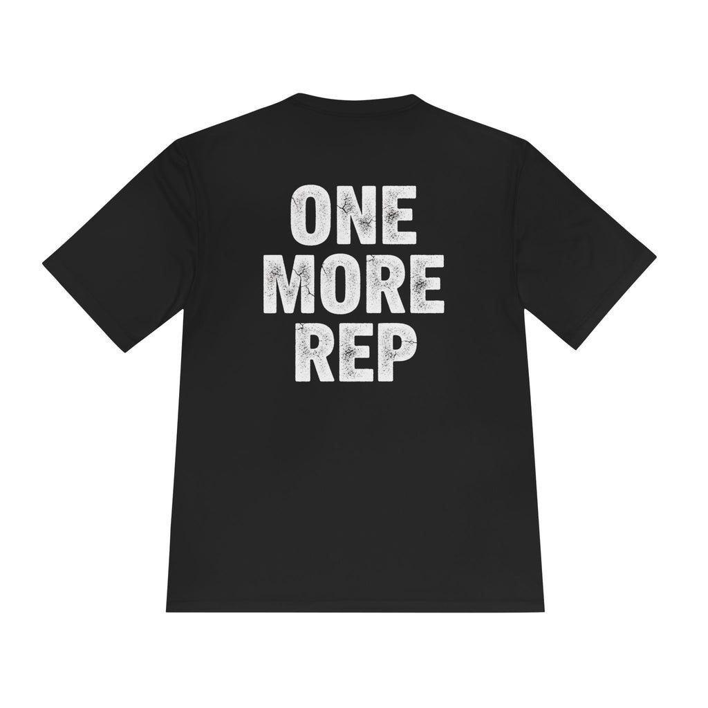 One More Rep Moisture-Wicking Tee — Gym Workout Fitness Shirt - RESTERATION