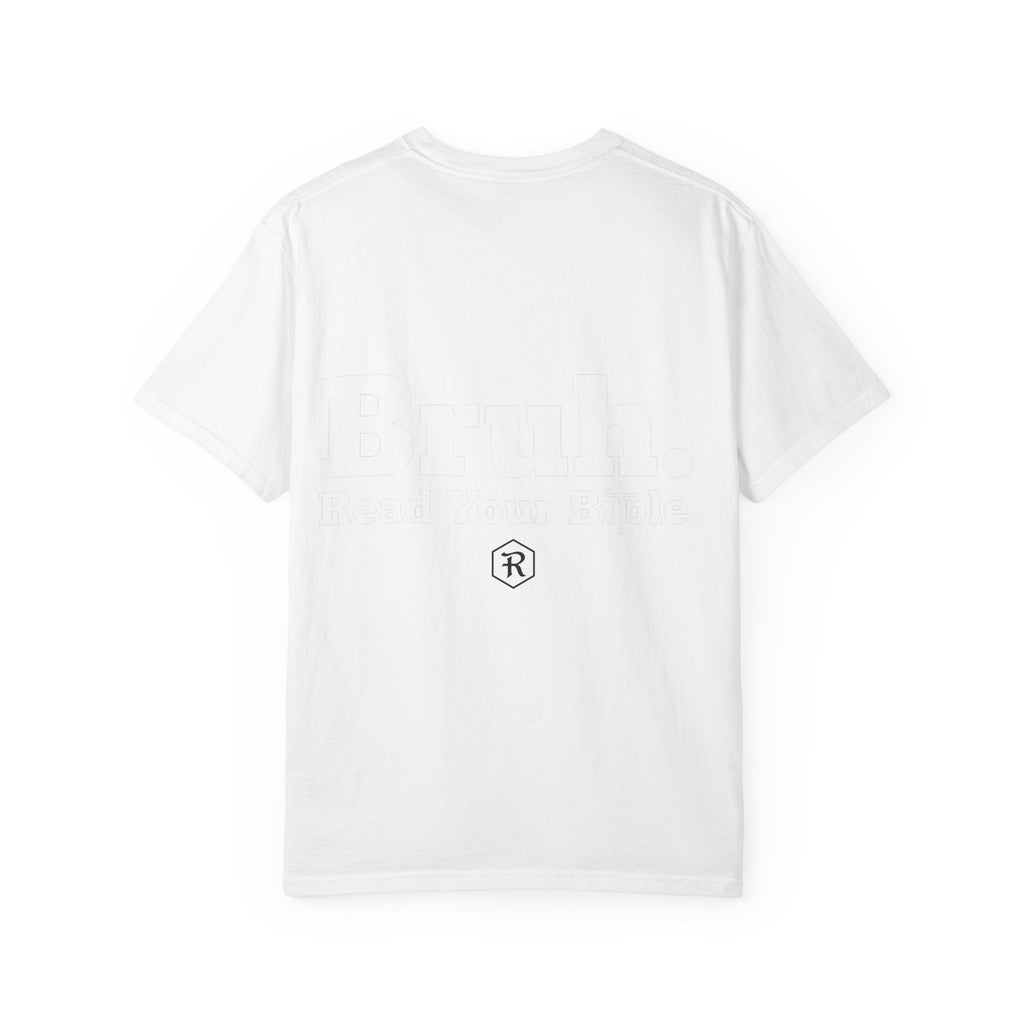 Classic White T-Shirt — Minimal Back Logo Tee - RESTERATION