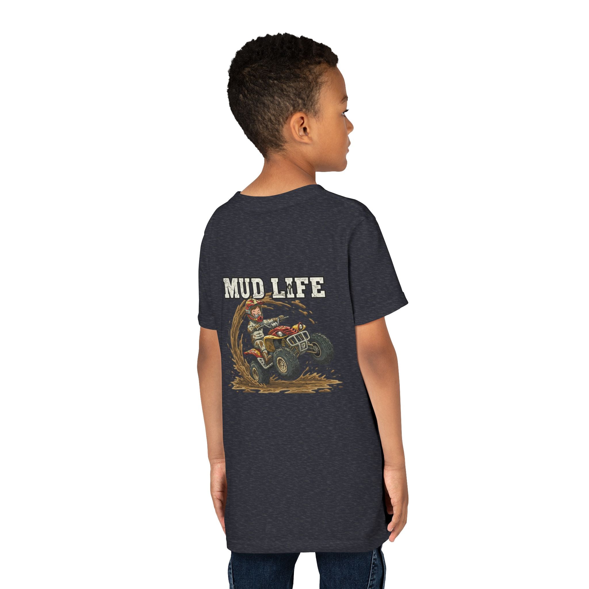 Mud Life — ATV Youth T-Shirt - RESTERATION