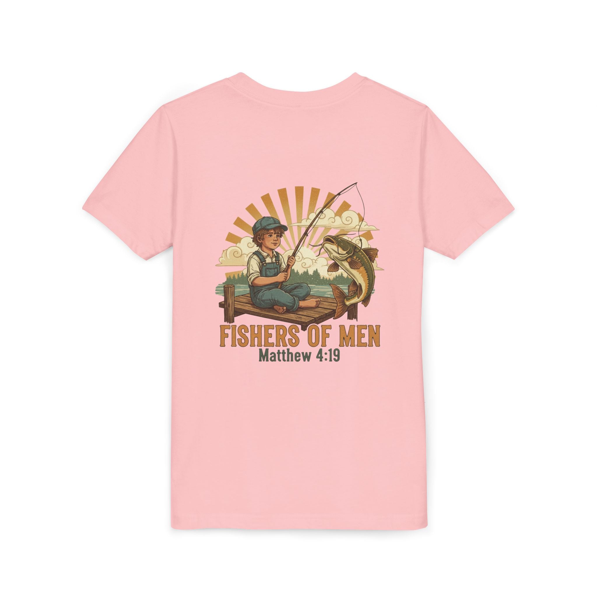 Fishers of Men — Christian Youth T-Shirt (Matthew 4:19) - RESTERATION